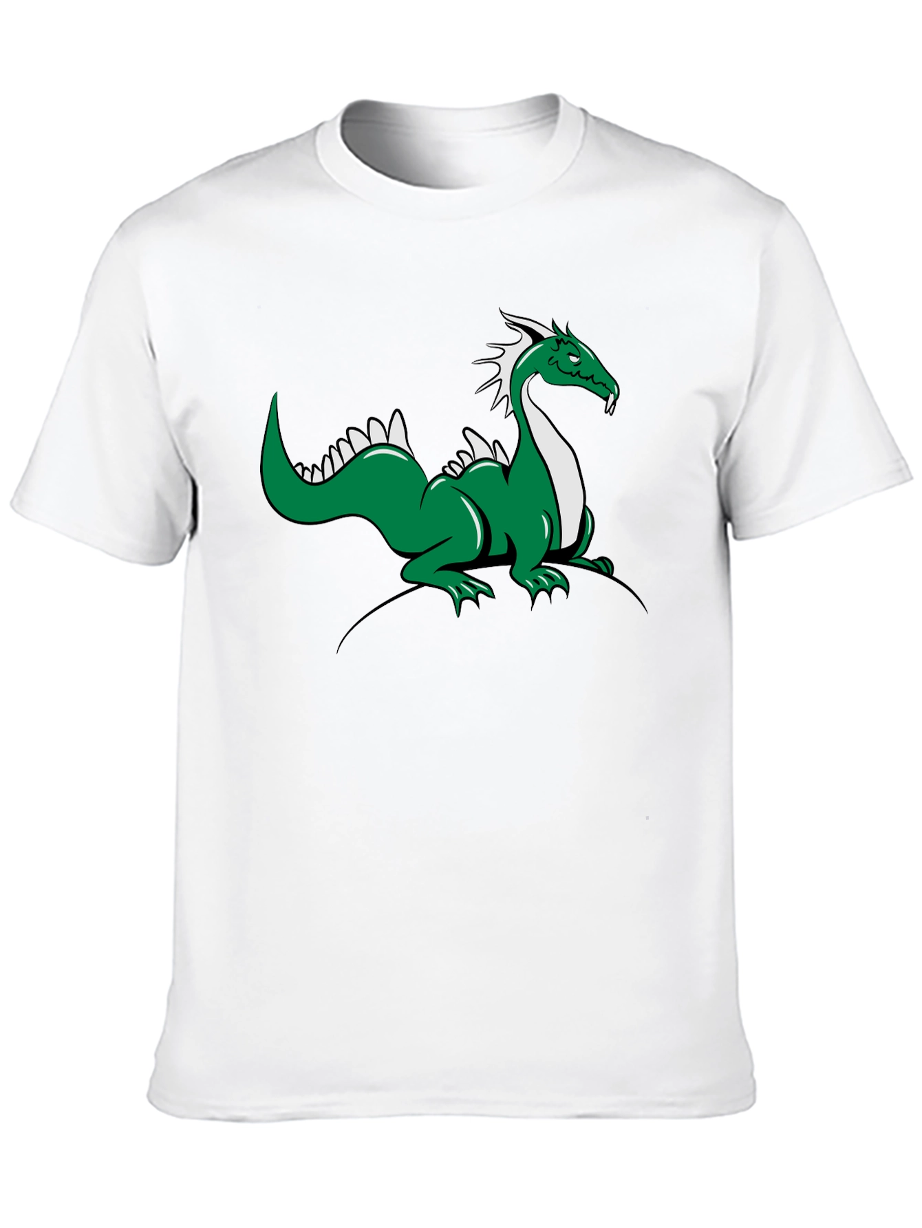 Green Dragon Graphic T-Shirt - Black
