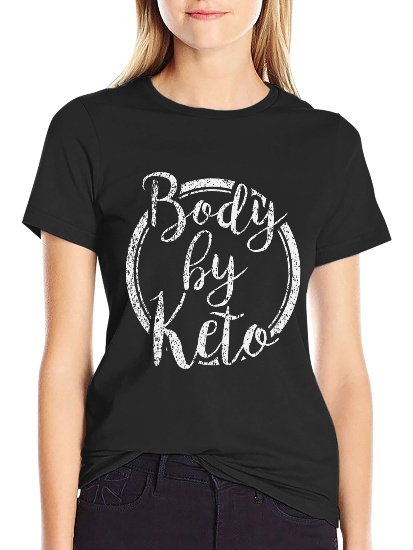 Body by Keto Graphic Tee - Black Cotton T-Shirt