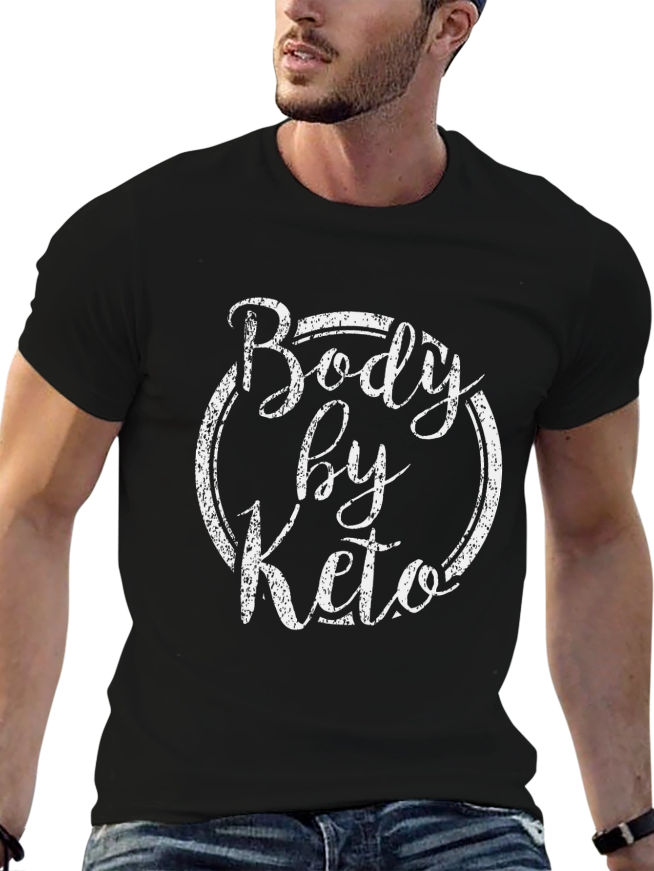 Body by Keto Graphic Tee - Black Cotton T-Shirt