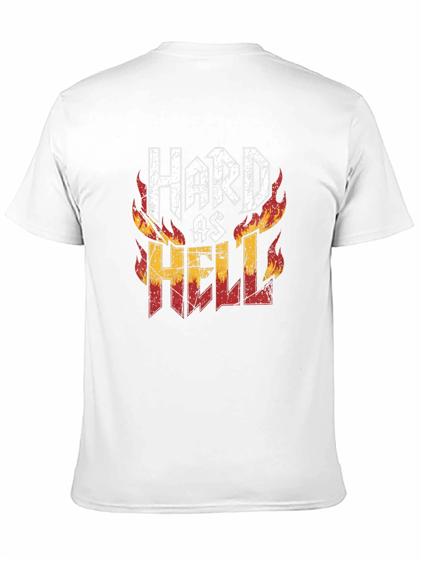 Hard As Hell Graphic Print Tee - Black