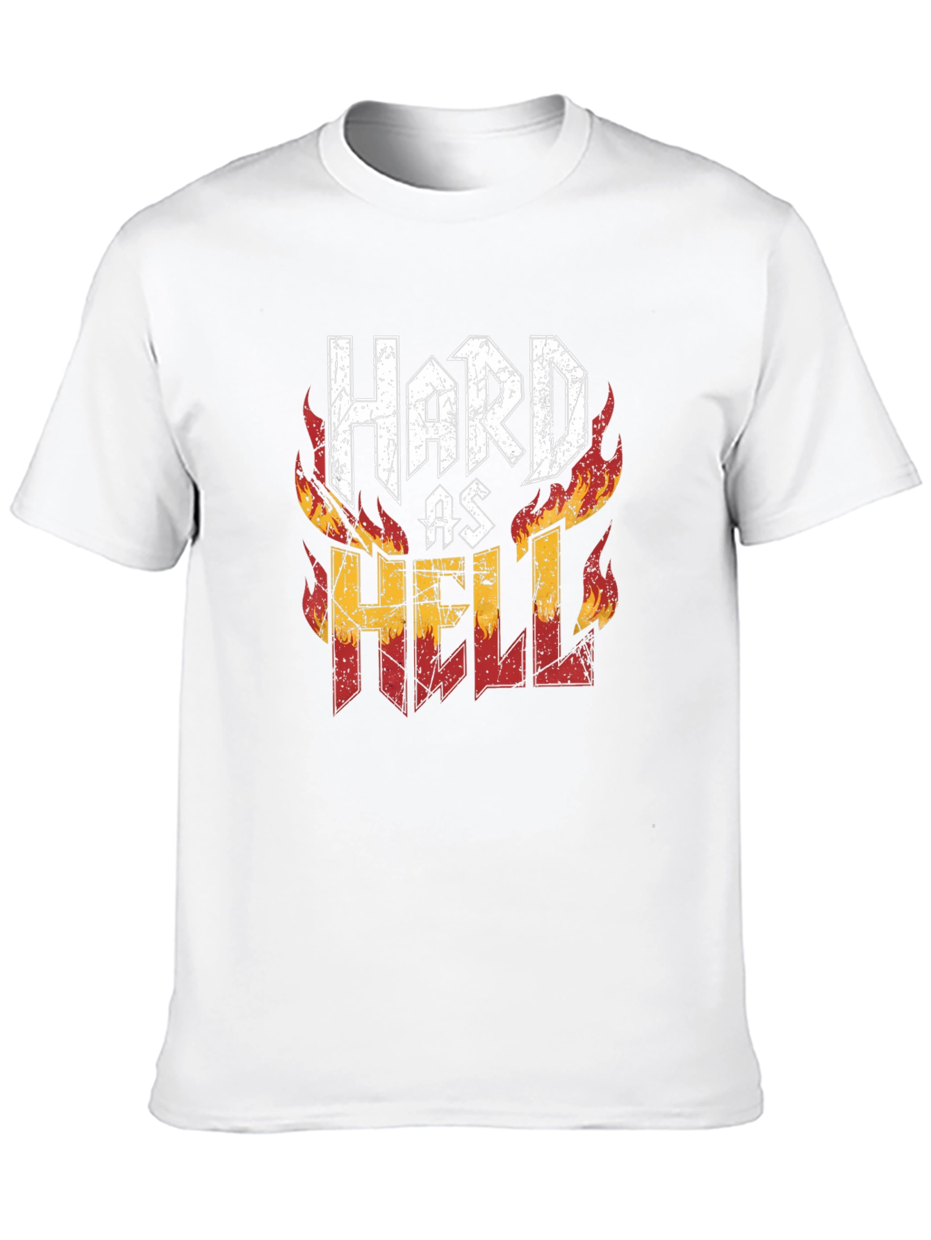 Hard As Hell Graphic Print Tee - Black