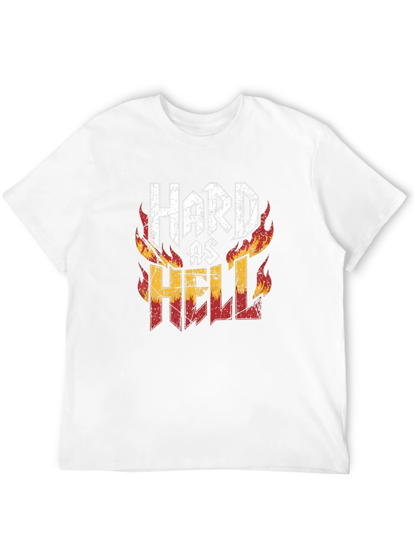 Hard As Hell Graphic Print Tee - Black