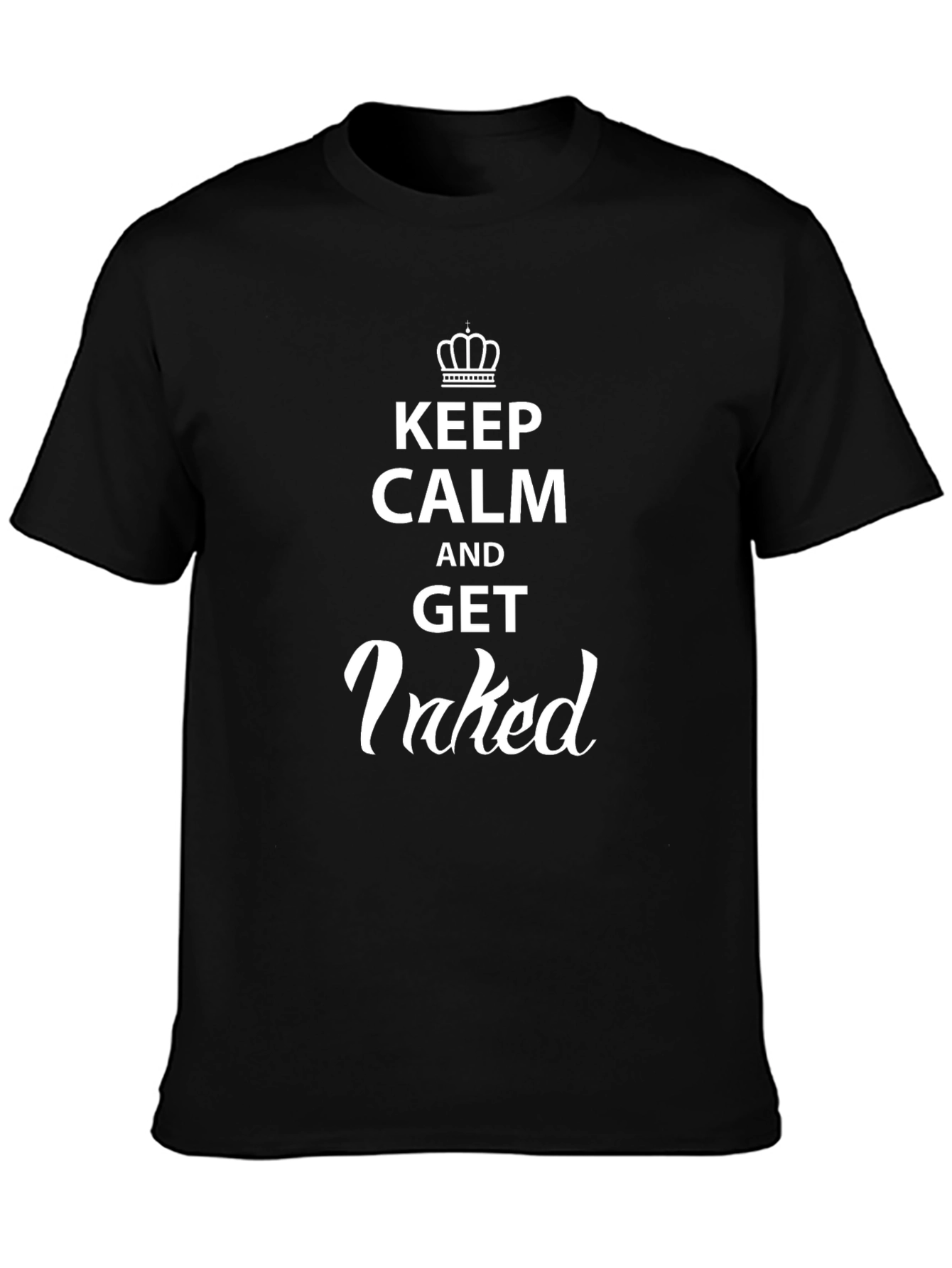 Keep Calm and Get Inked T-Shirt - Black