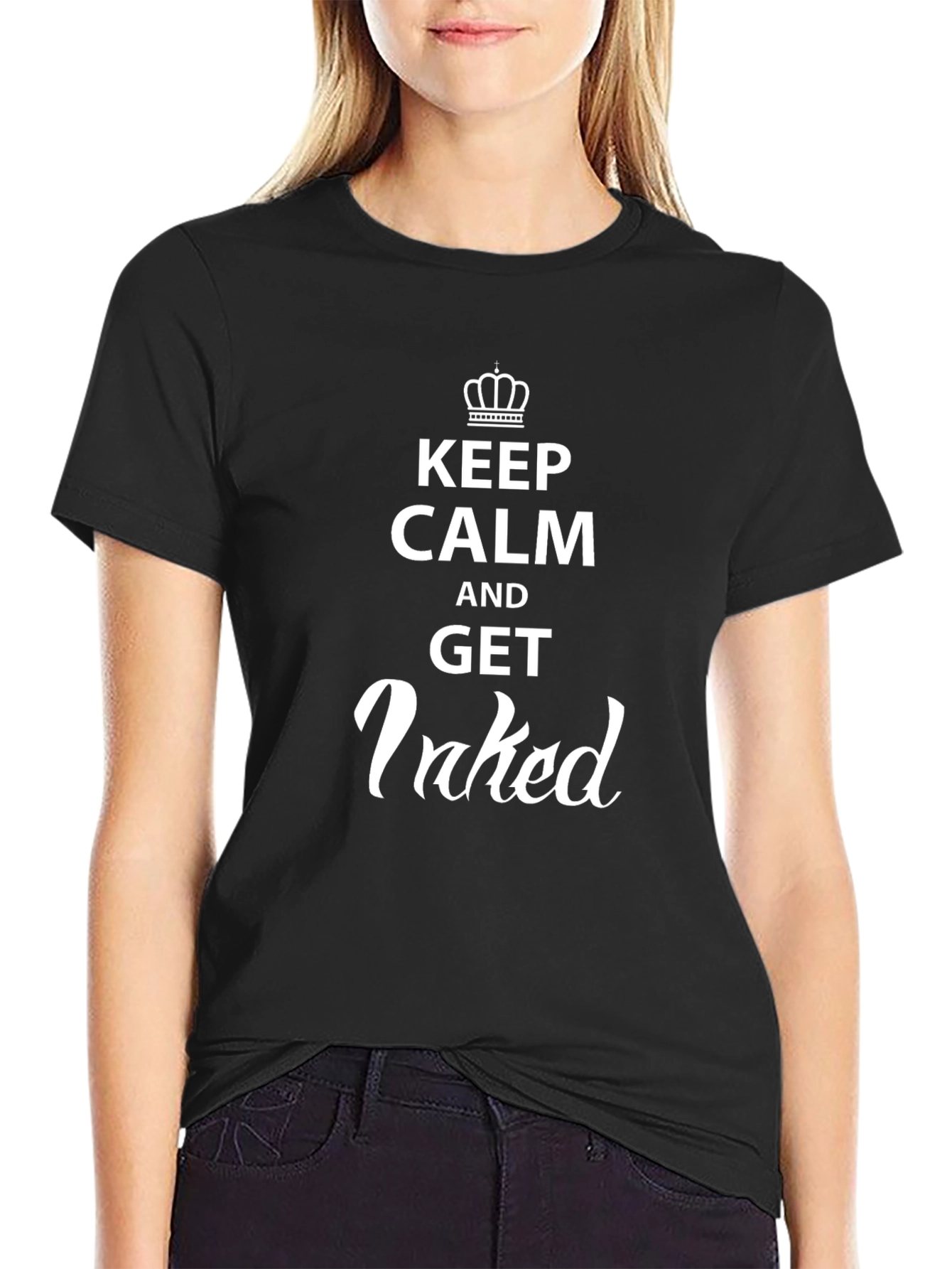 Keep Calm and Get Inked T-Shirt - Black