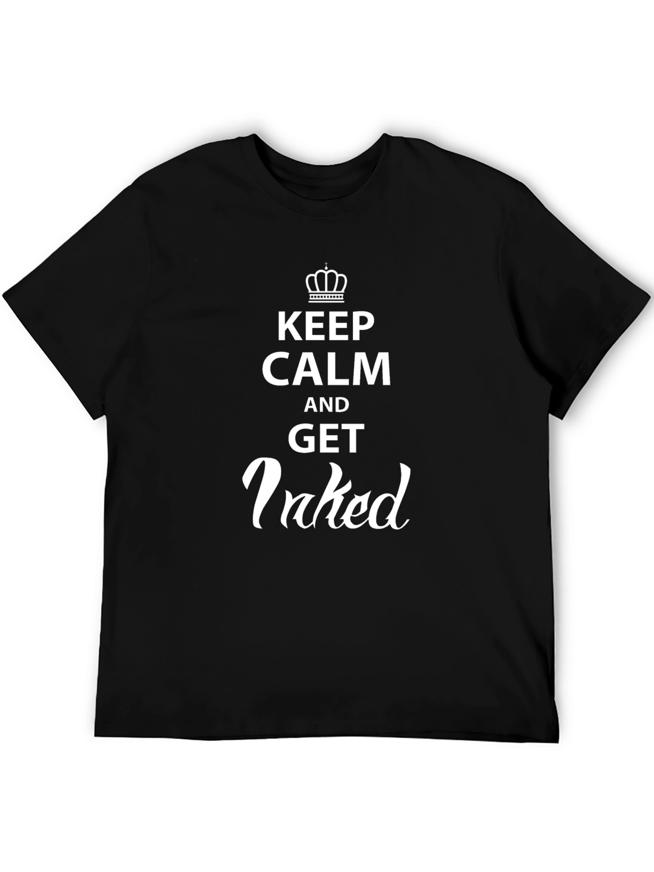 Keep Calm and Get Inked T-Shirt - Black