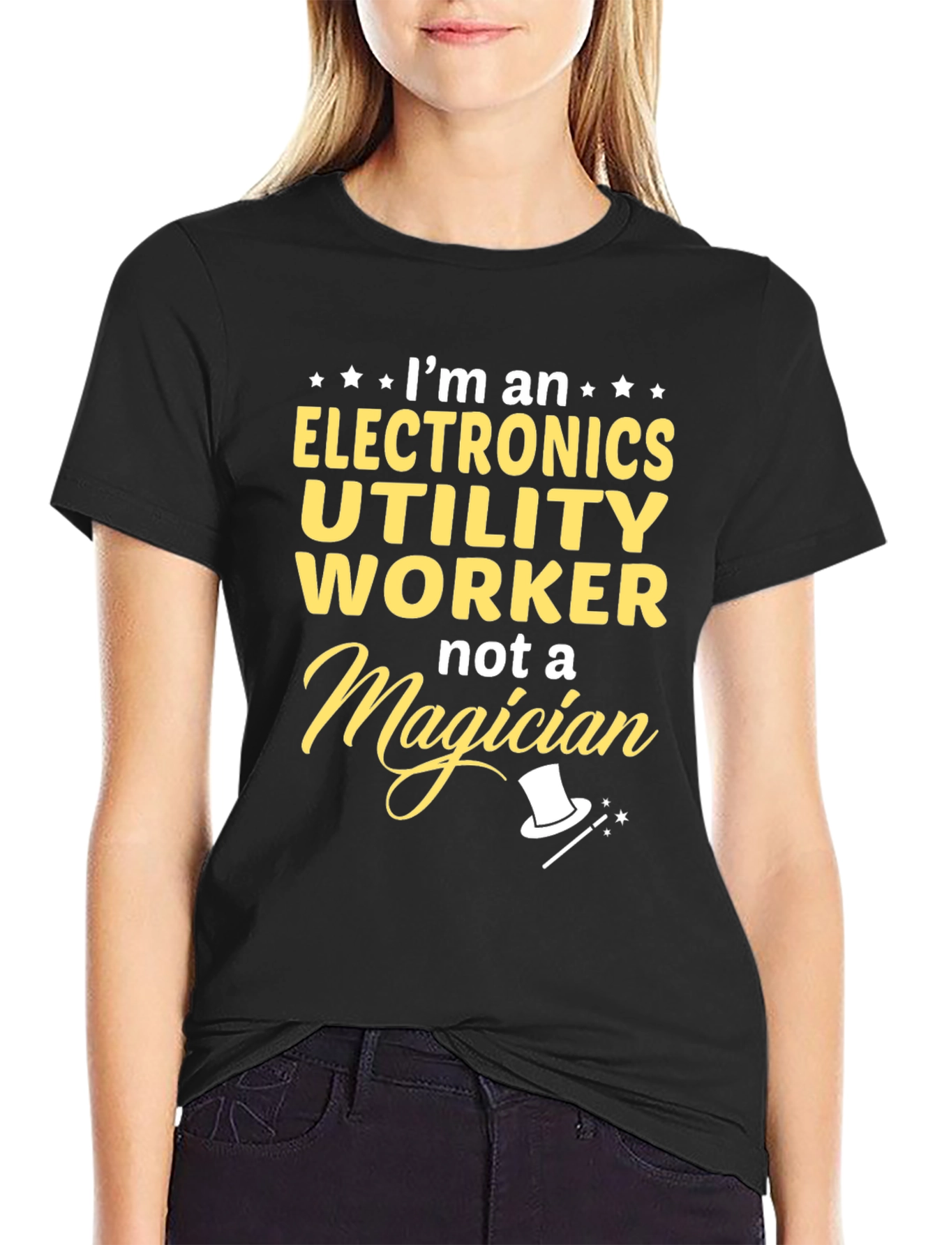 Electronics Utility Worker T-Shirt - Funny Magician Tee