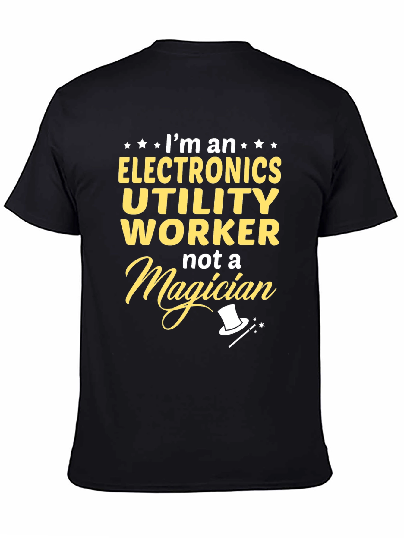 Electronics Utility Worker T-Shirt - Funny Magician Tee