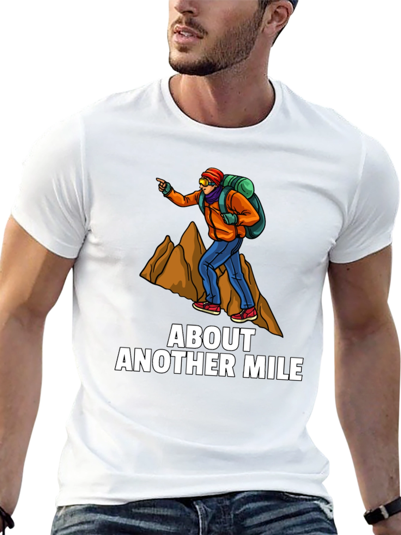 About Another Mile T-Shirt - Hiker Graphic Tee