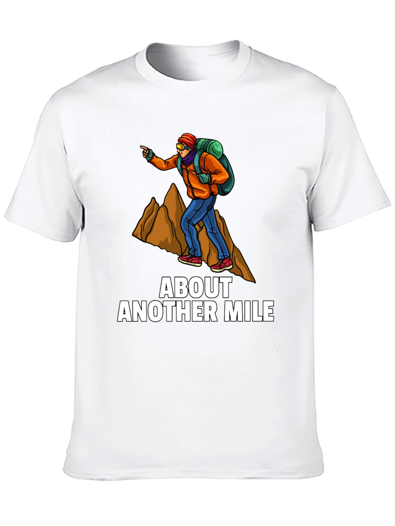 About Another Mile T-Shirt - Hiker Graphic Tee