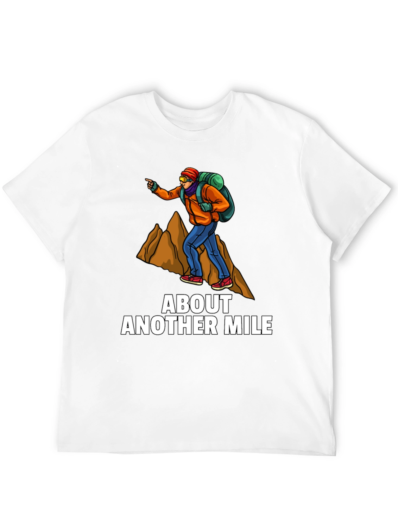 About Another Mile T-Shirt - Hiker Graphic Tee