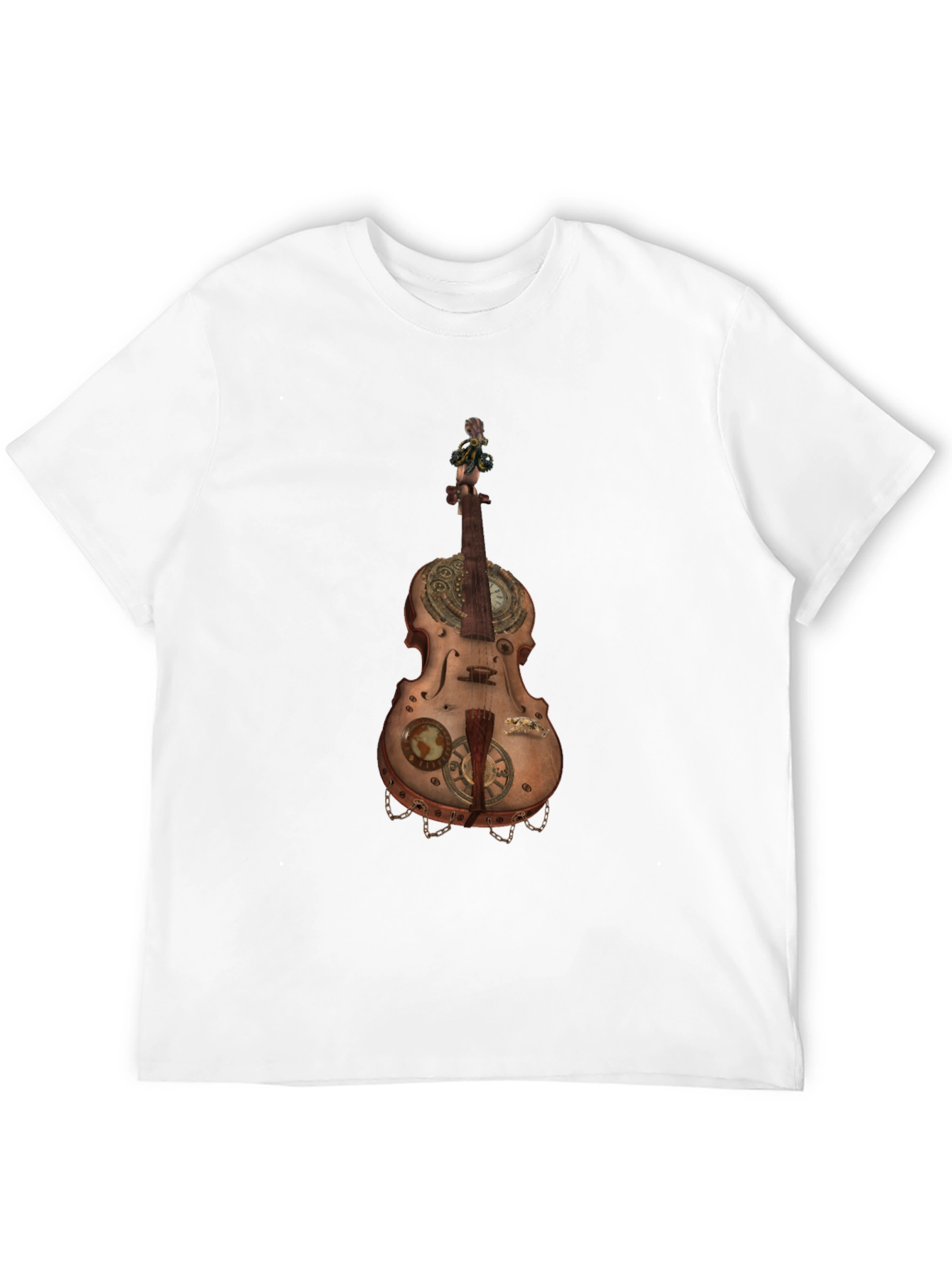 Steampunk Violin Graphic Tee - Unique Music Lover Shirt