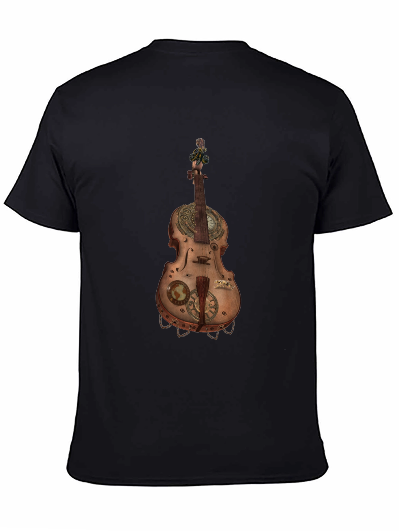 Steampunk Violin Graphic Tee - Unique Music Lover Shirt