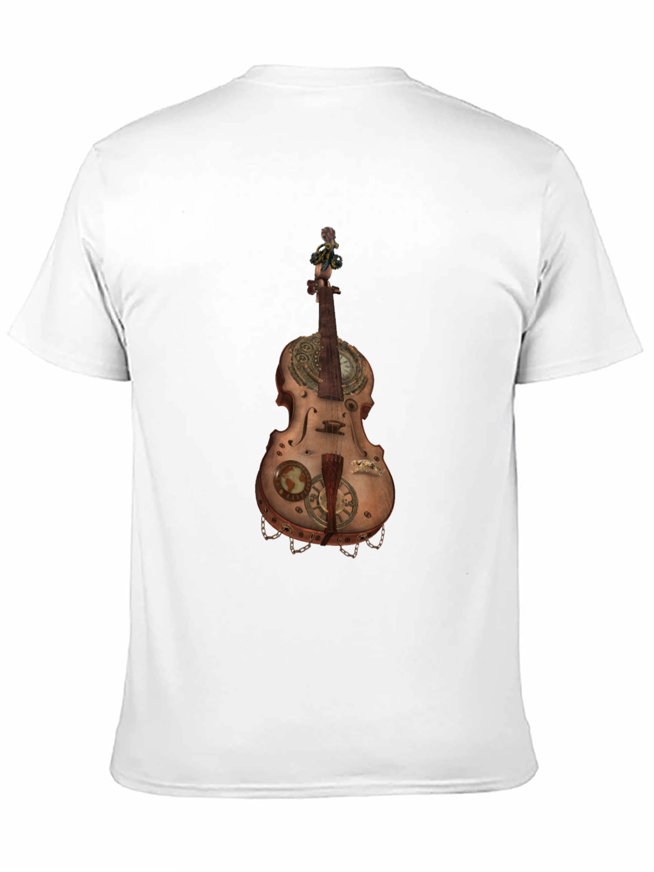 Steampunk Violin Graphic Tee - Unique Music Lover Shirt