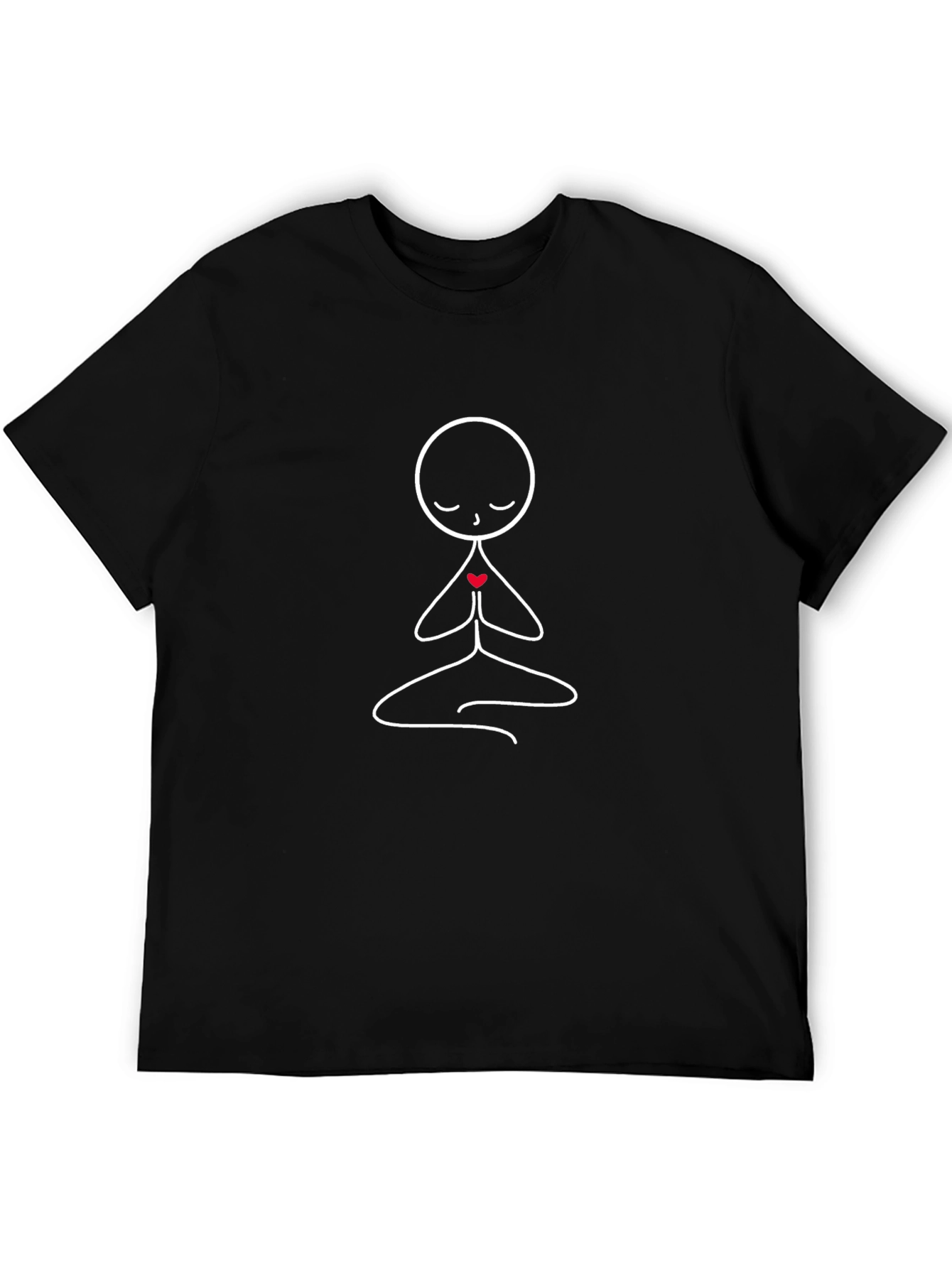 Yoga Pose Graphic Tee - Meditative Comfort