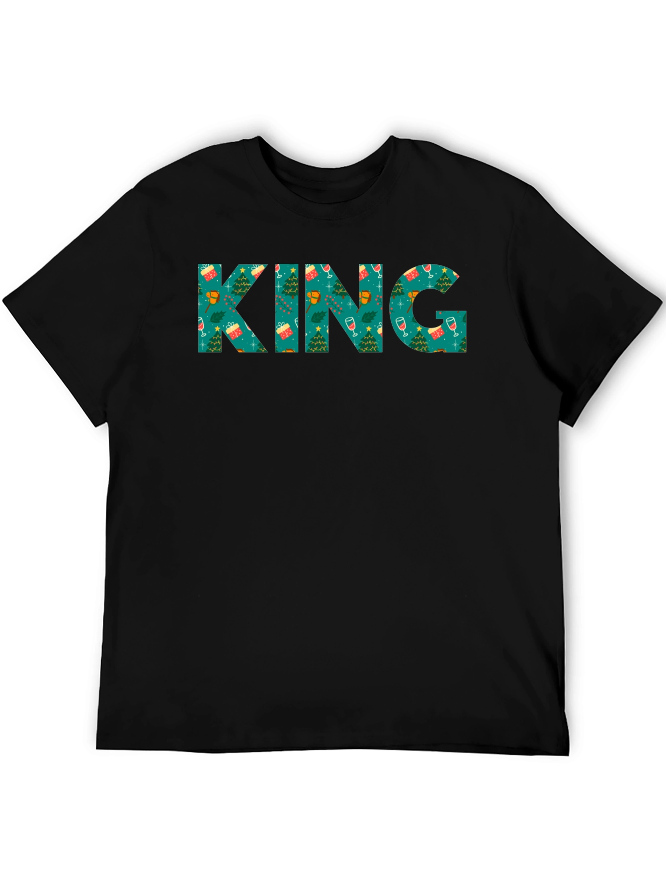 Christmas KING Graphic Tee - Holiday Party Shirt