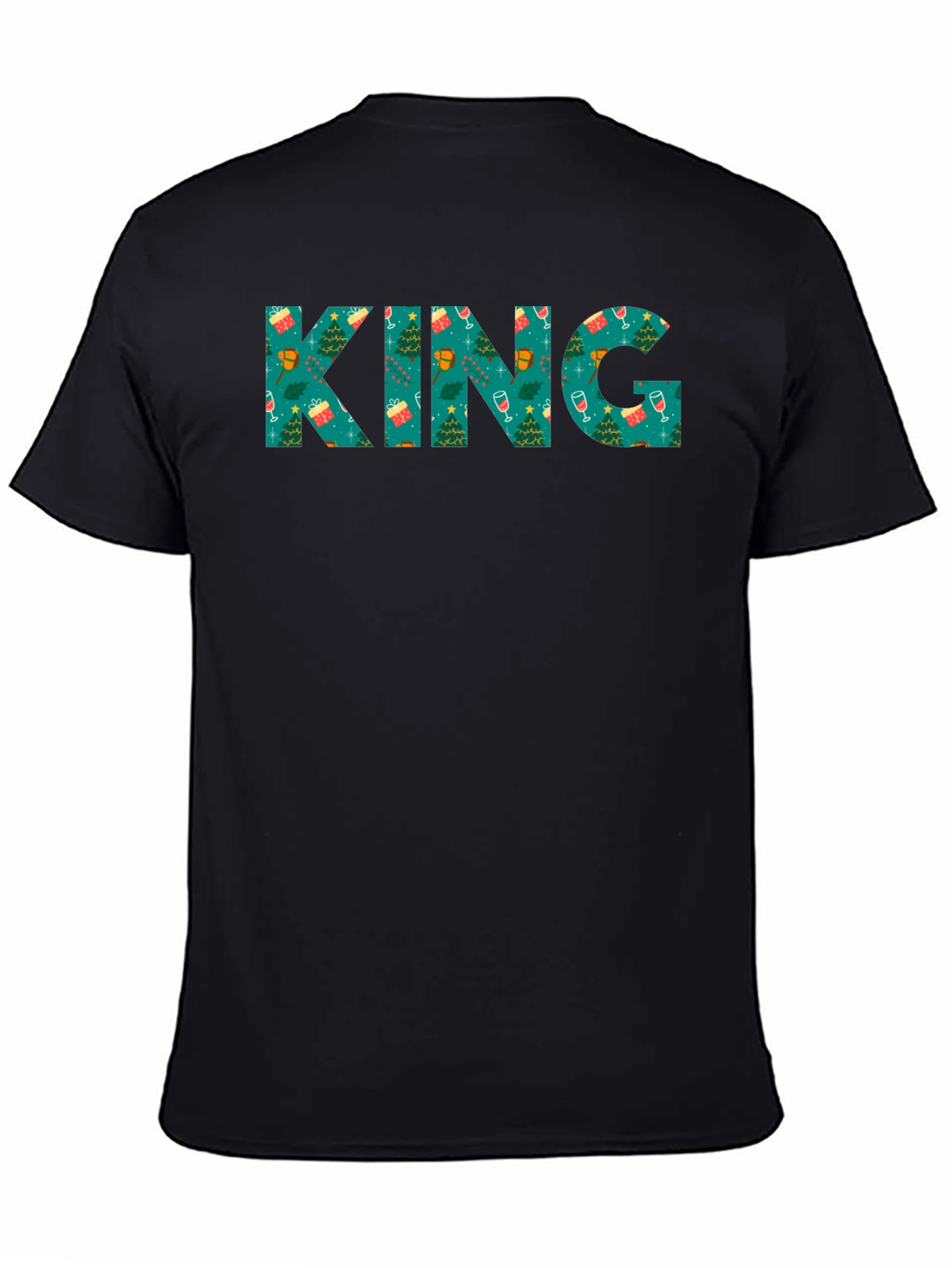 Christmas KING Graphic Tee - Holiday Party Shirt