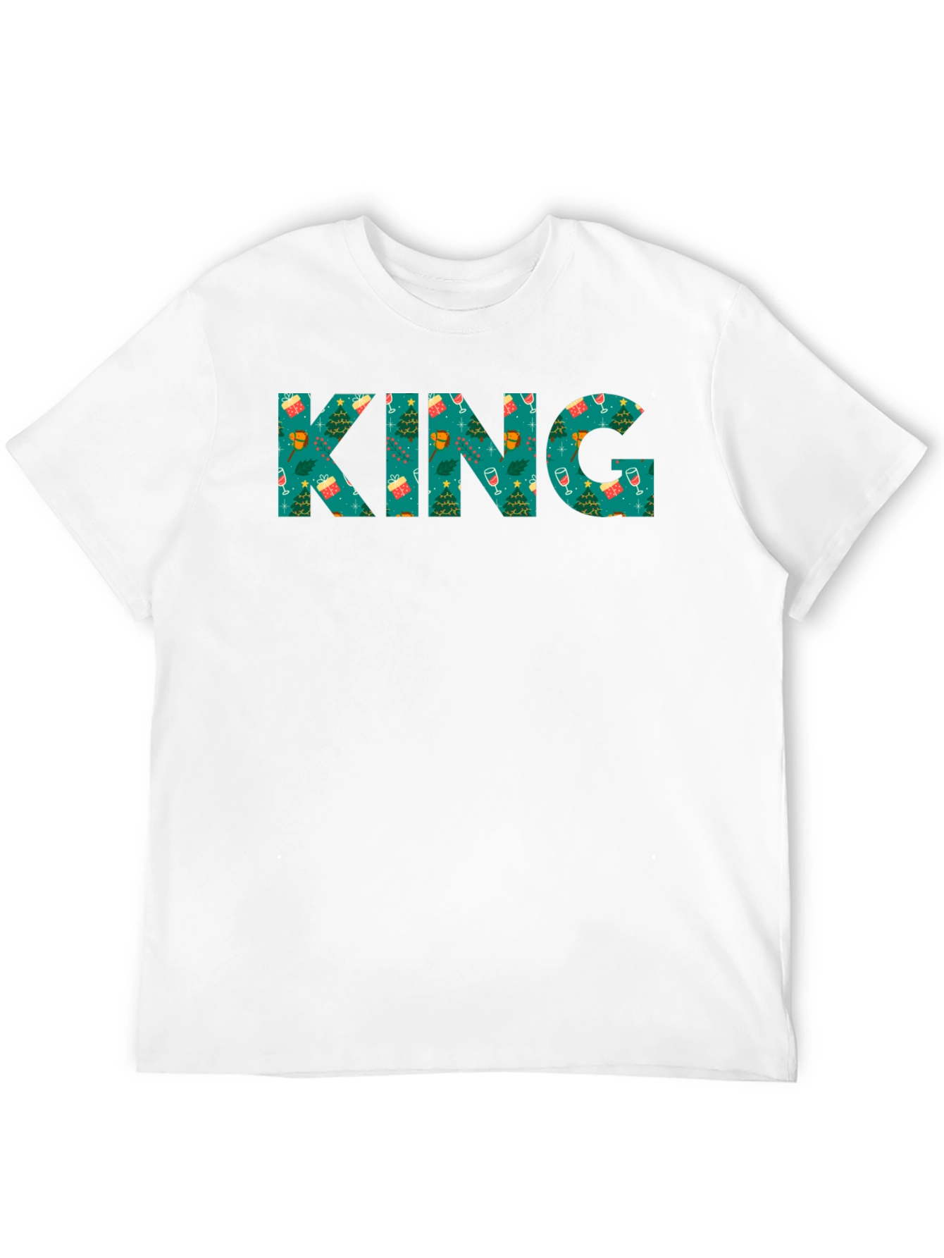Christmas KING Graphic Tee - Holiday Party Shirt