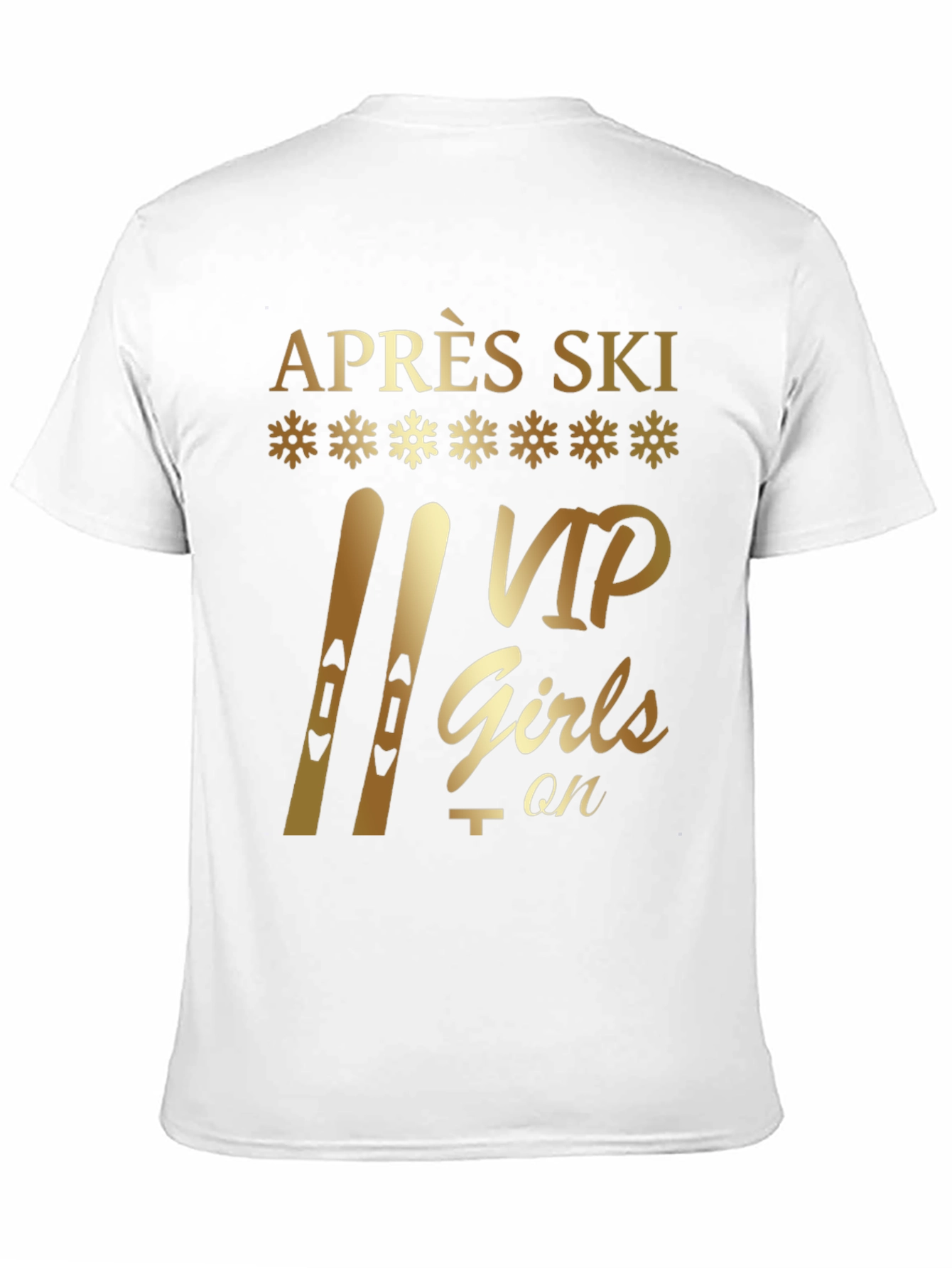 Après Ski VIP Girls On T-Shirt - Black