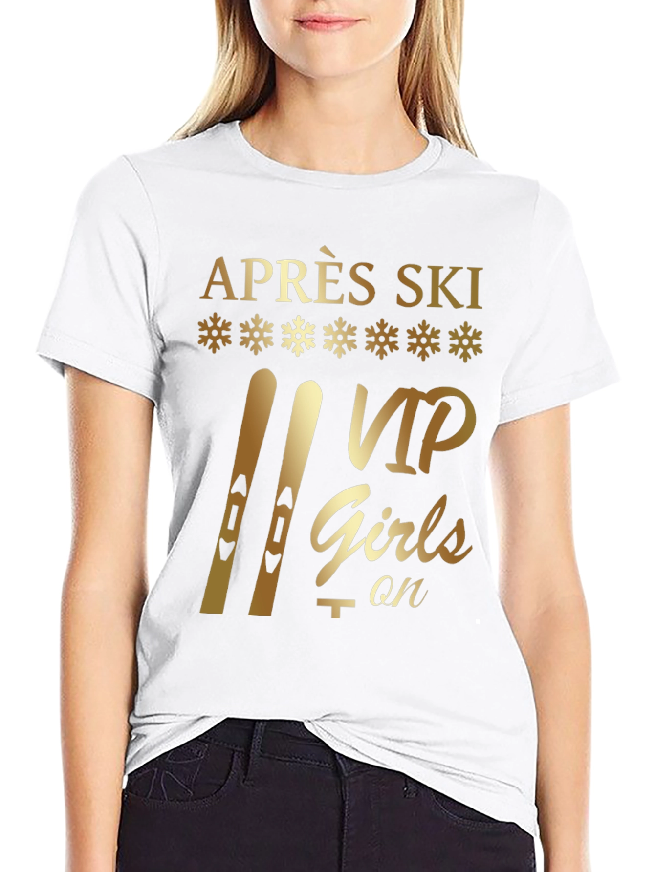 Après Ski VIP Girls On T-Shirt - Black