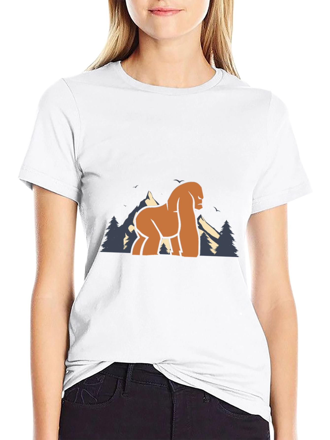 Sasquatch Mountain Graphic Tee - Black