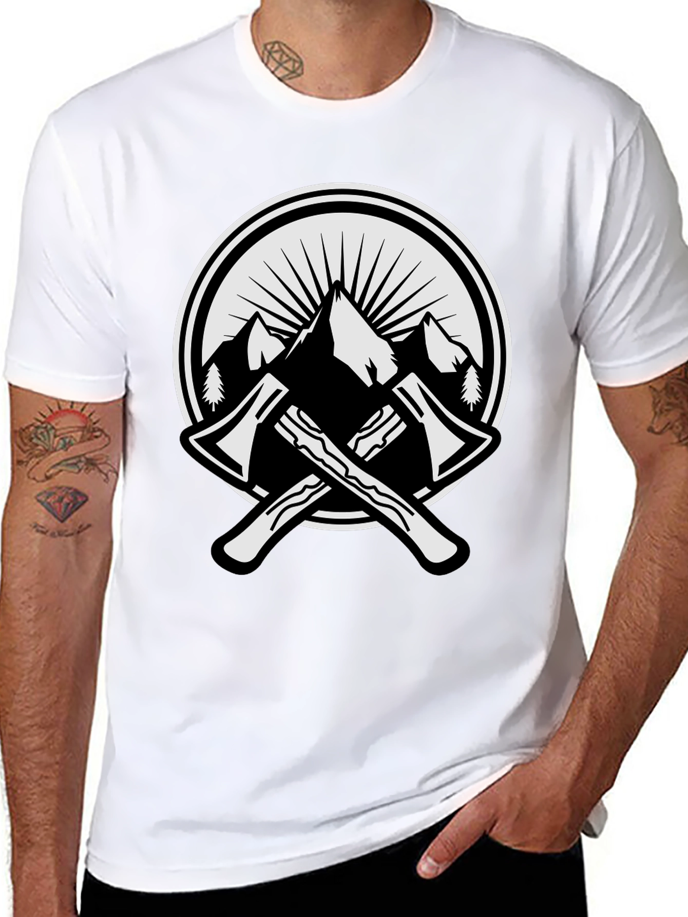 Mountain Axes Graphic Tee