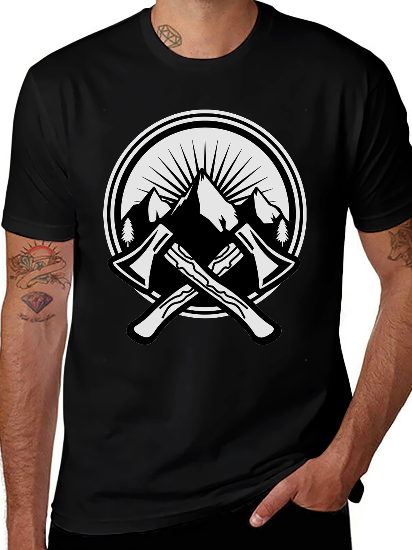 Mountain Axes Graphic Tee