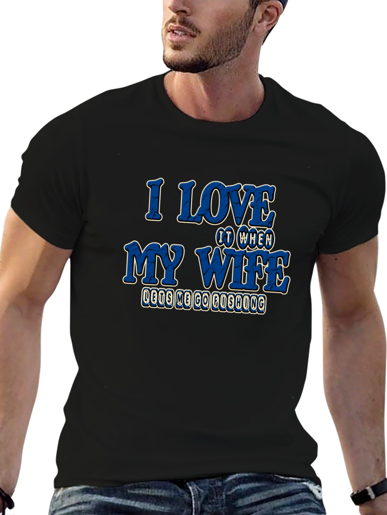 I Love My Wife Fishing T-Shirt