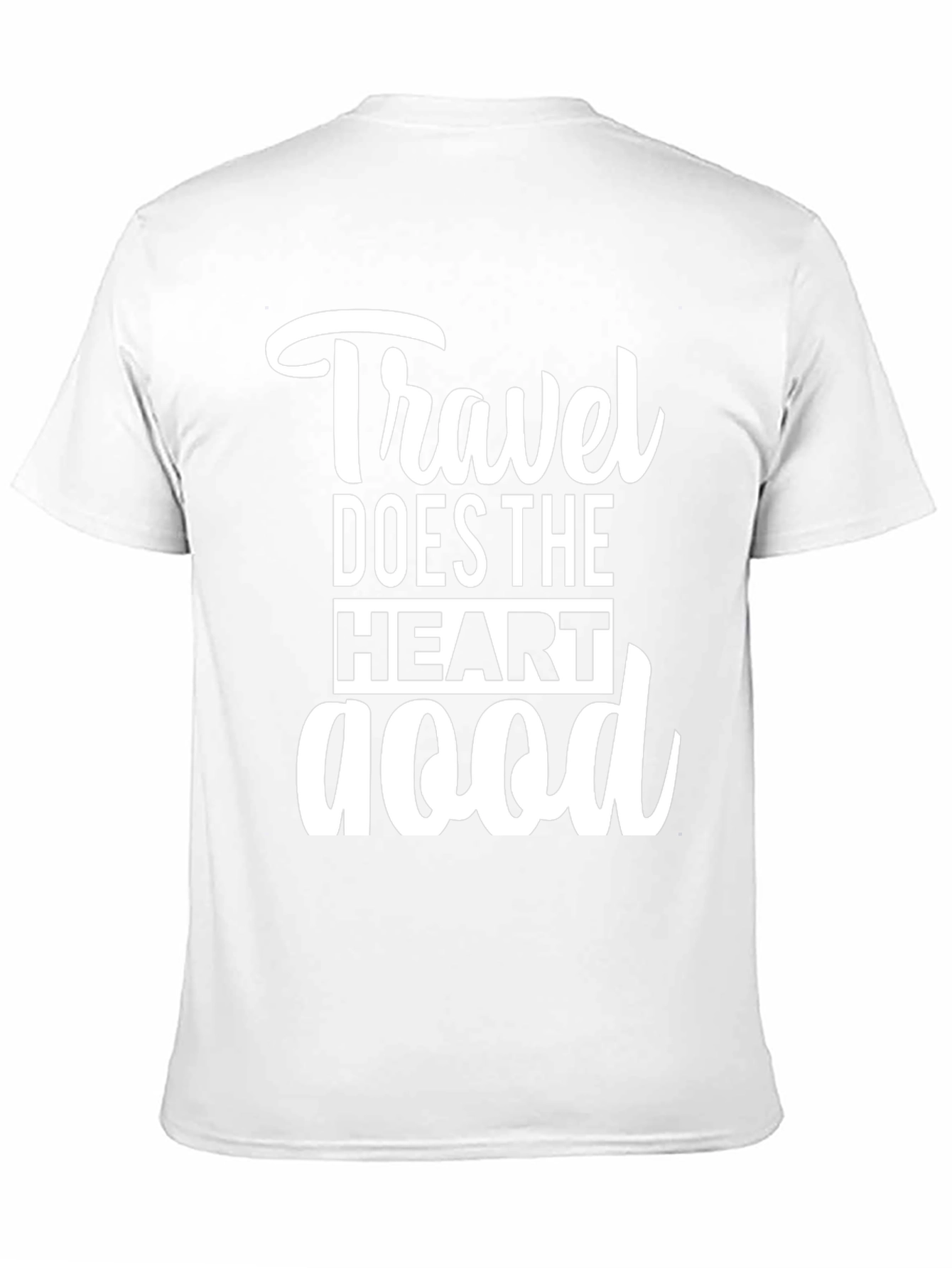 Travel Does the Heart Good Black Graphic Tee