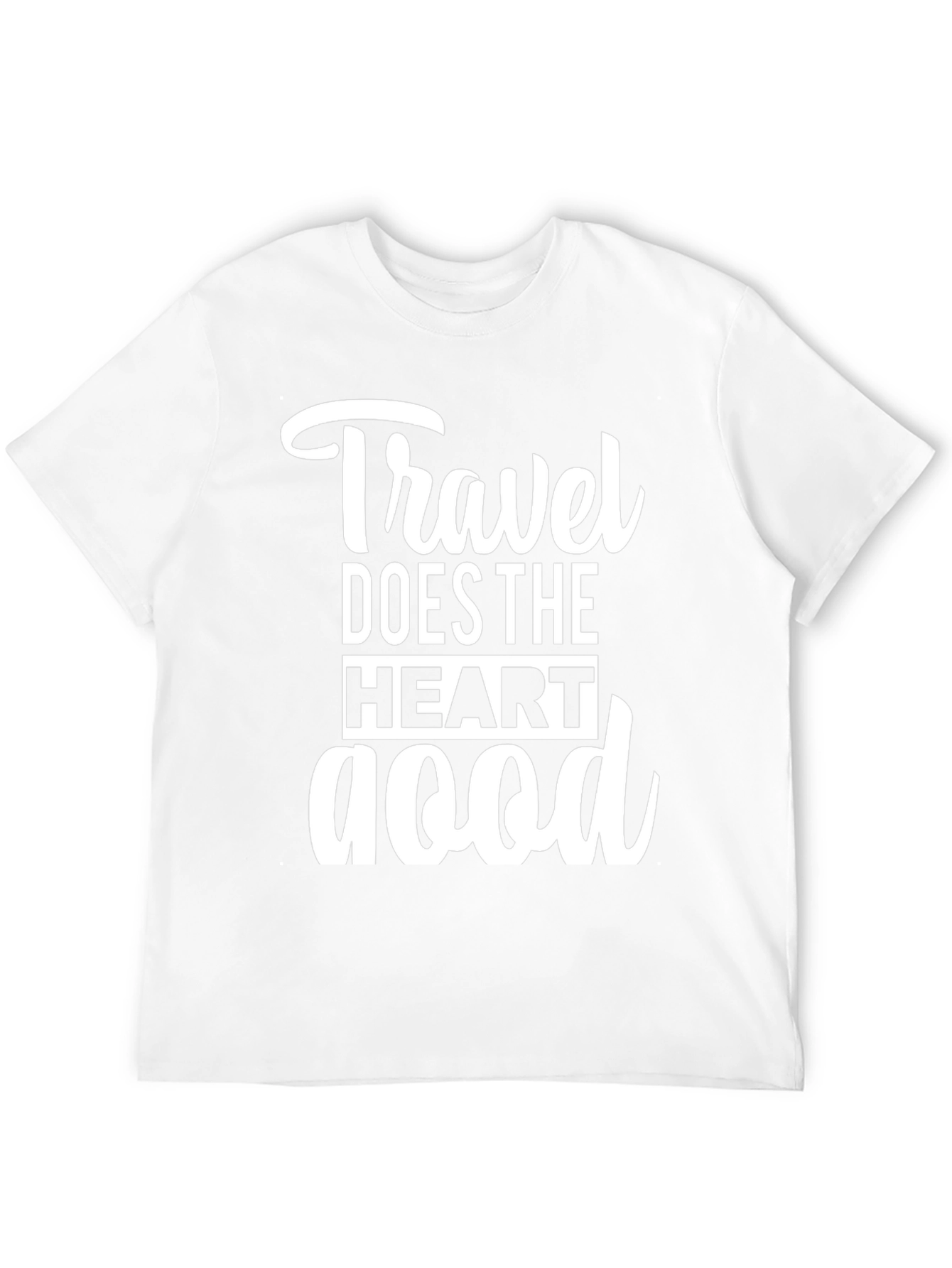 Travel Does the Heart Good Black Graphic Tee