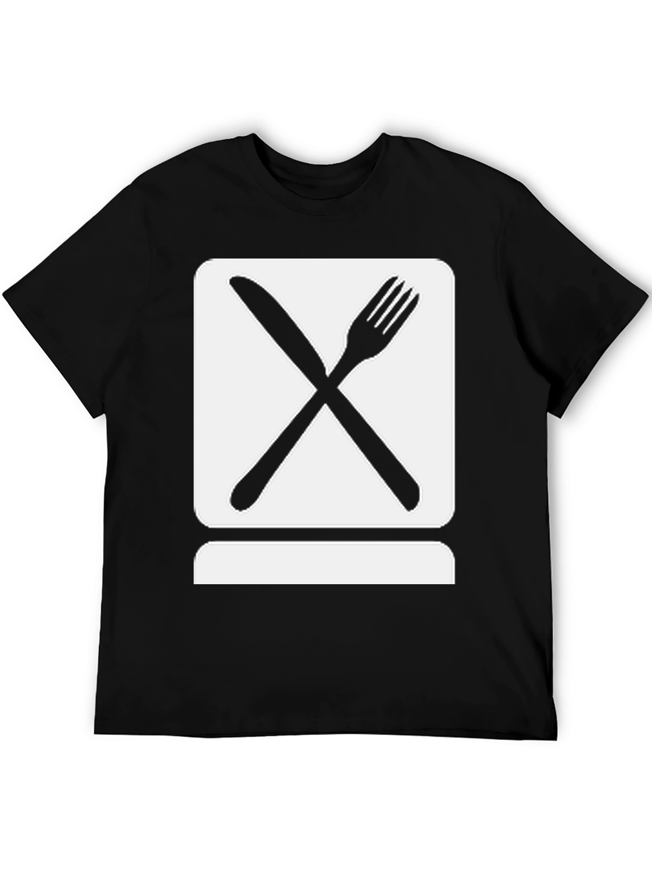 Dine In Style: Crossed Cutlery Graphic Tee