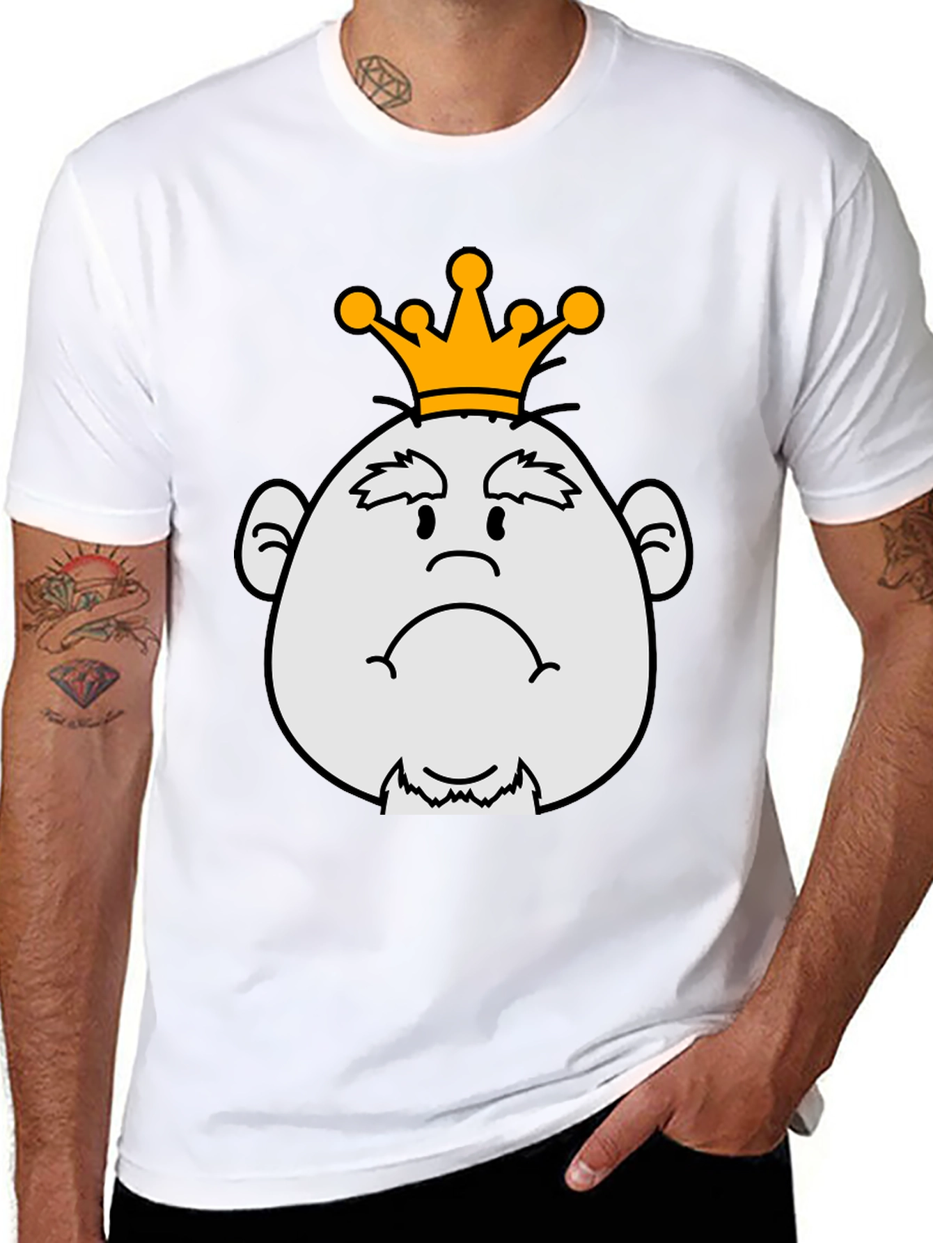 Grumpy King Graphic Tee - Black