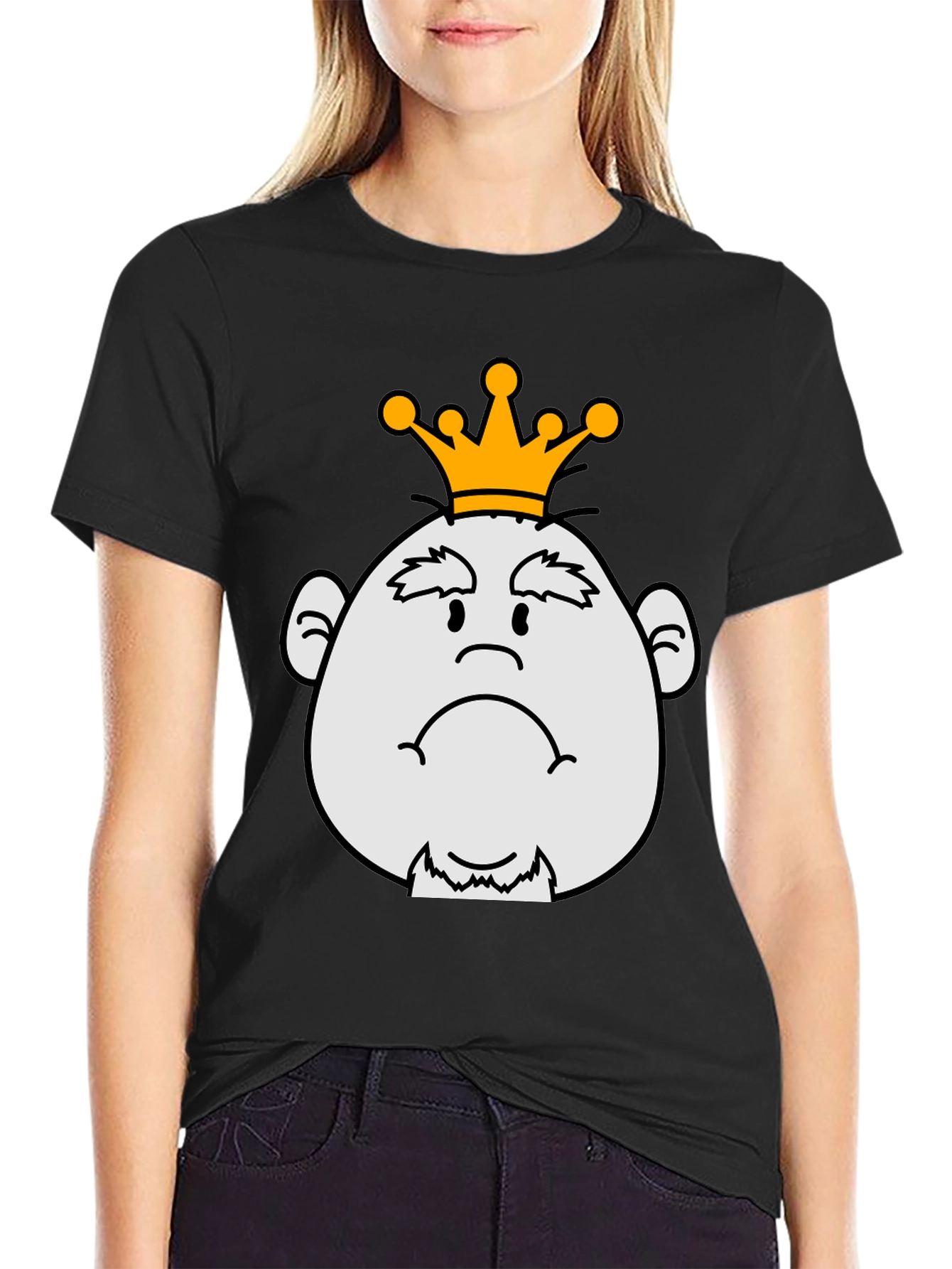 Grumpy King Graphic Tee - Black