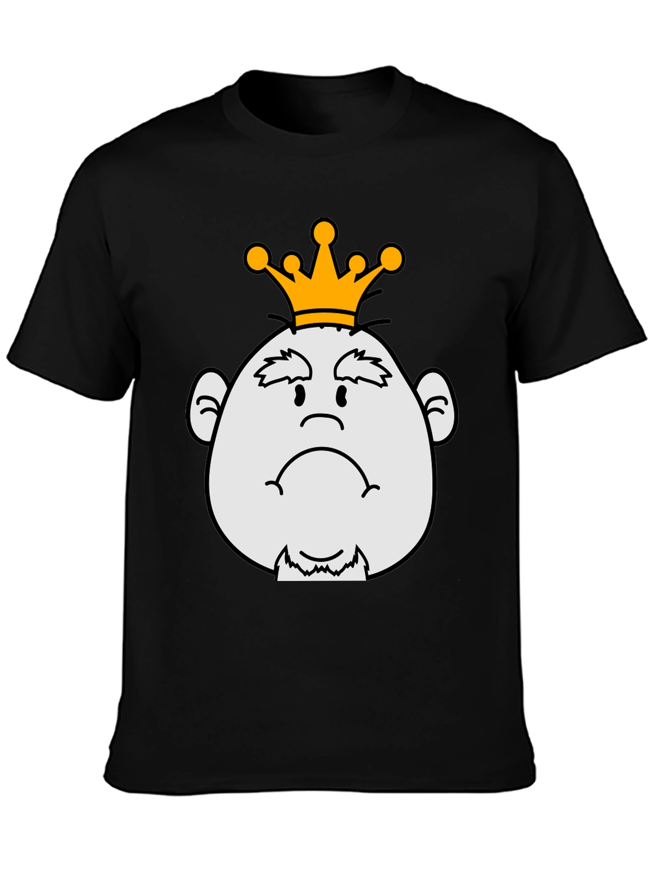 Grumpy King Graphic Tee - Black