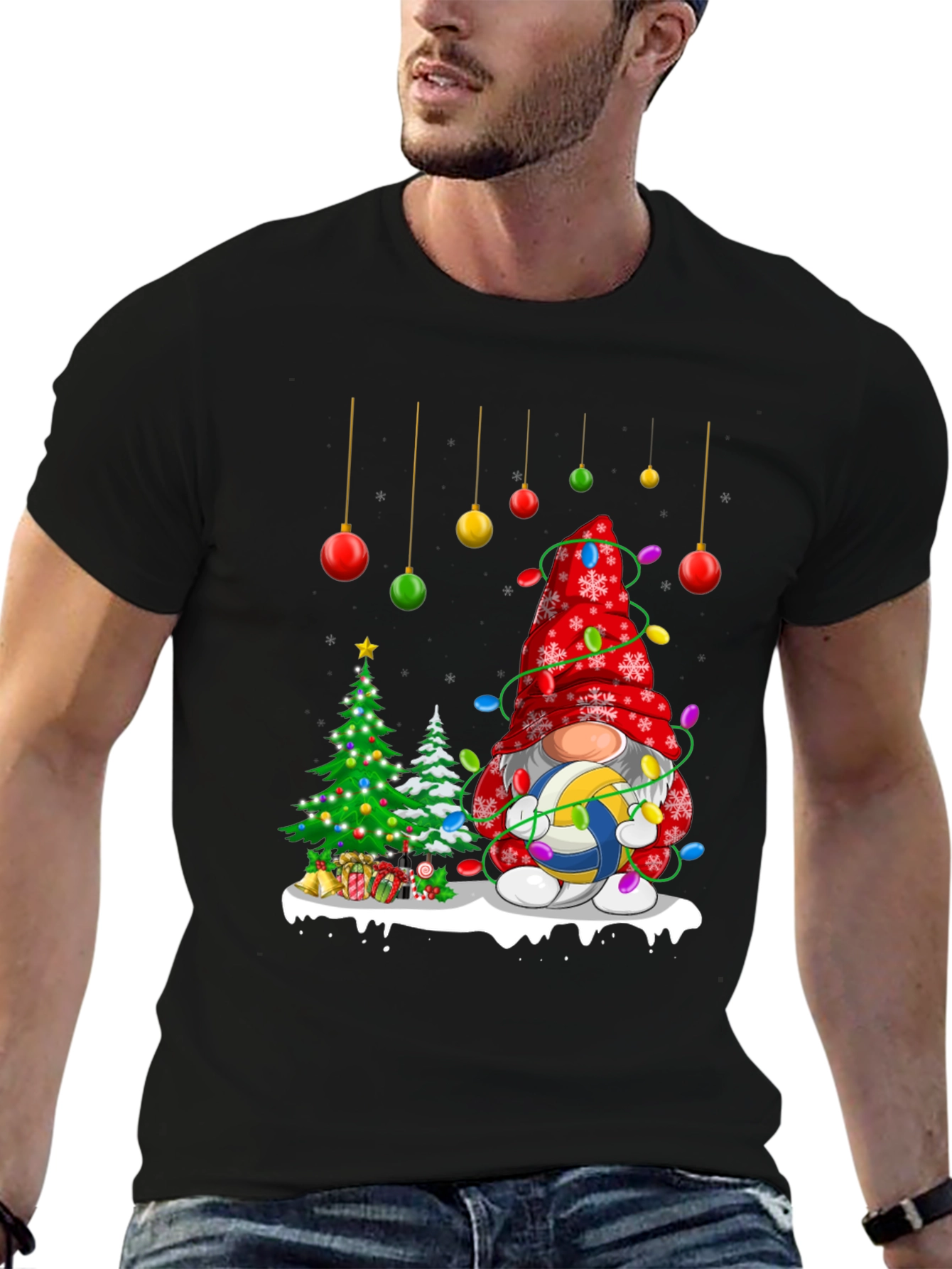 Christmas Volleyball Gnome T-Shirt