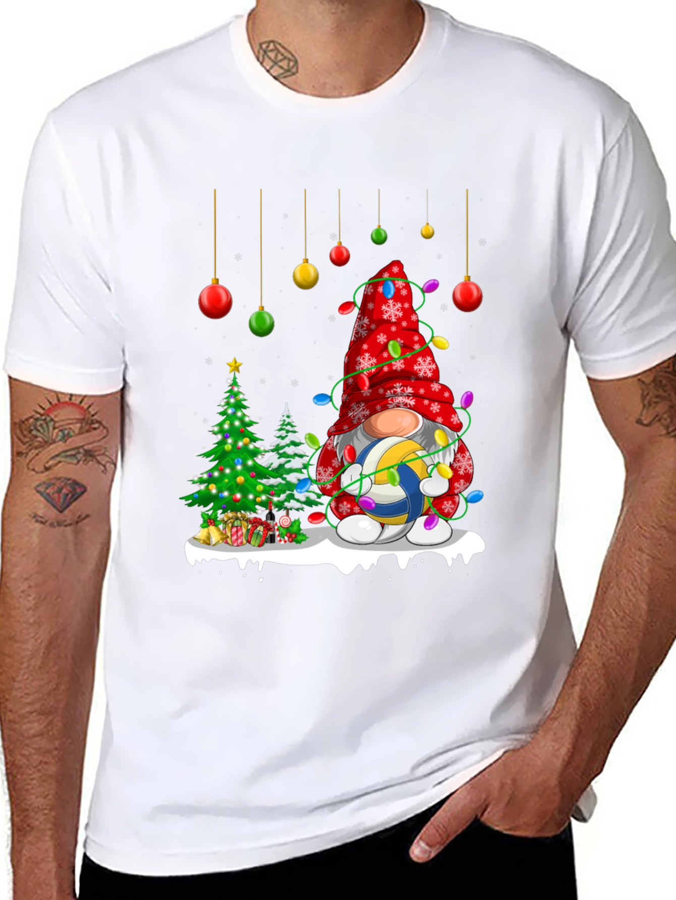 Christmas Volleyball Gnome T-Shirt