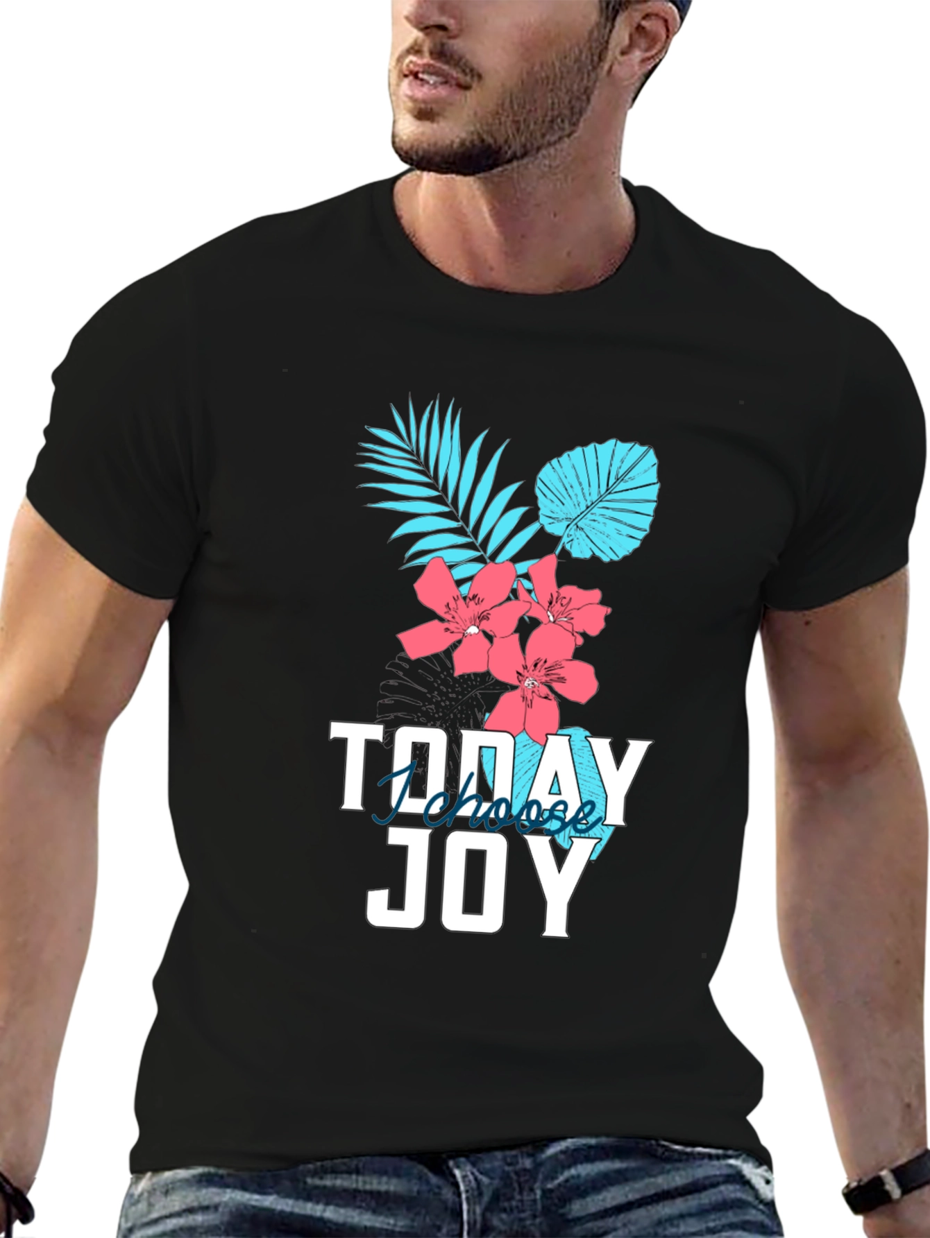 Tropical Joy Graphic Tee - Choose Joy Today