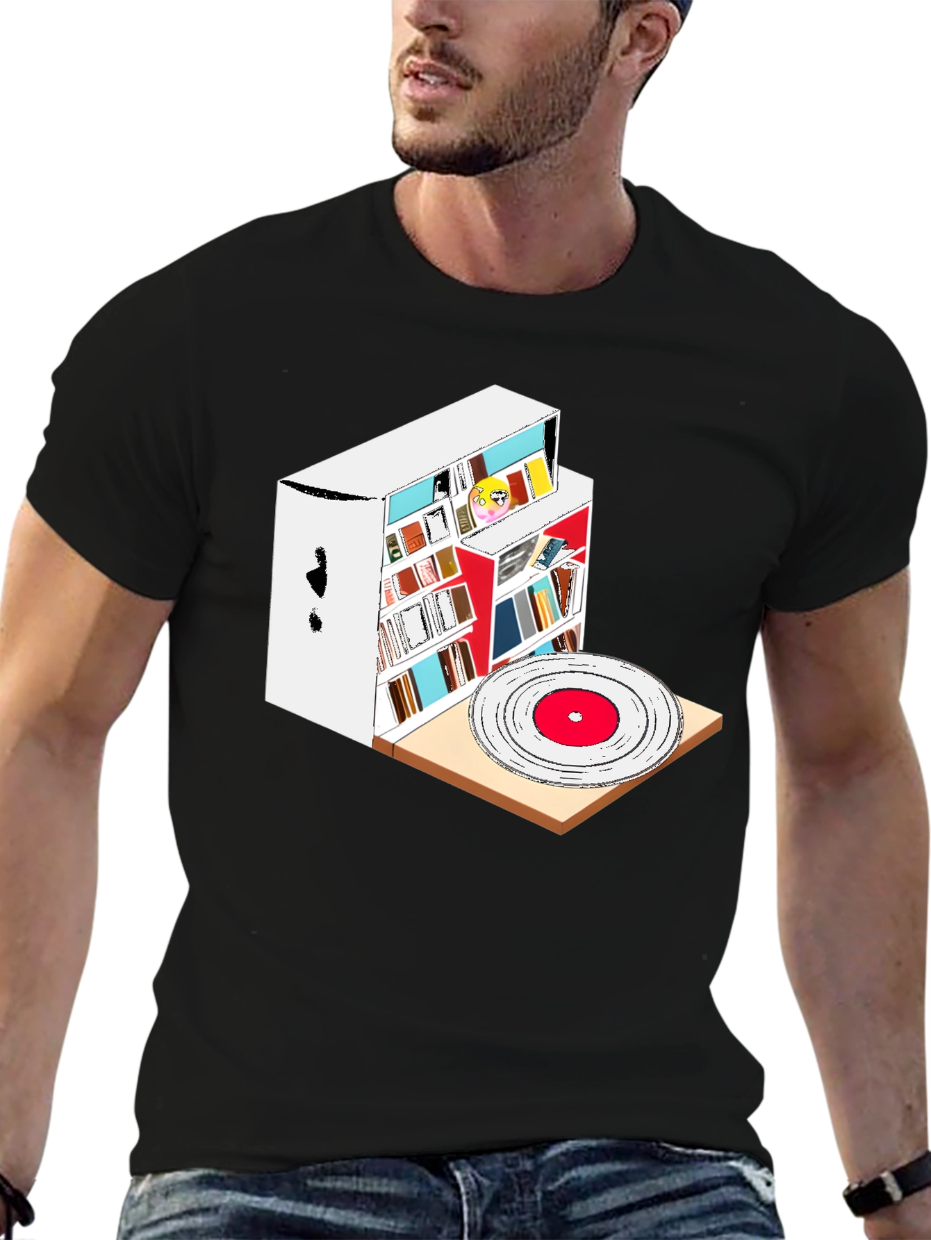 Books & Vinyl Graphic Tee