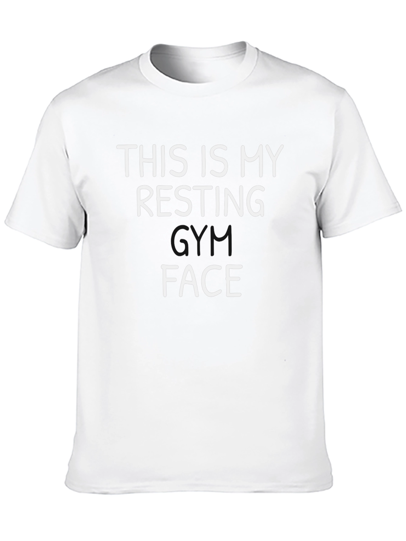 Resting Face Graphic Tee - Black Cotton