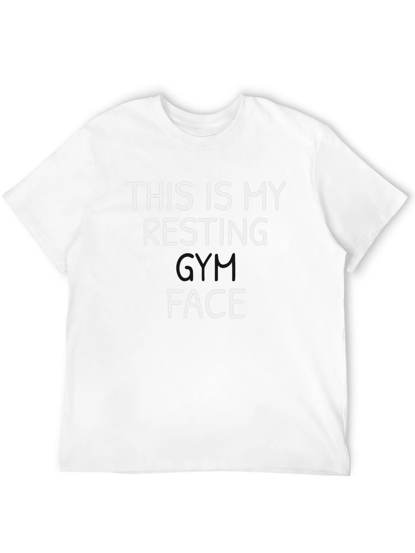 Resting Face Graphic Tee - Black Cotton