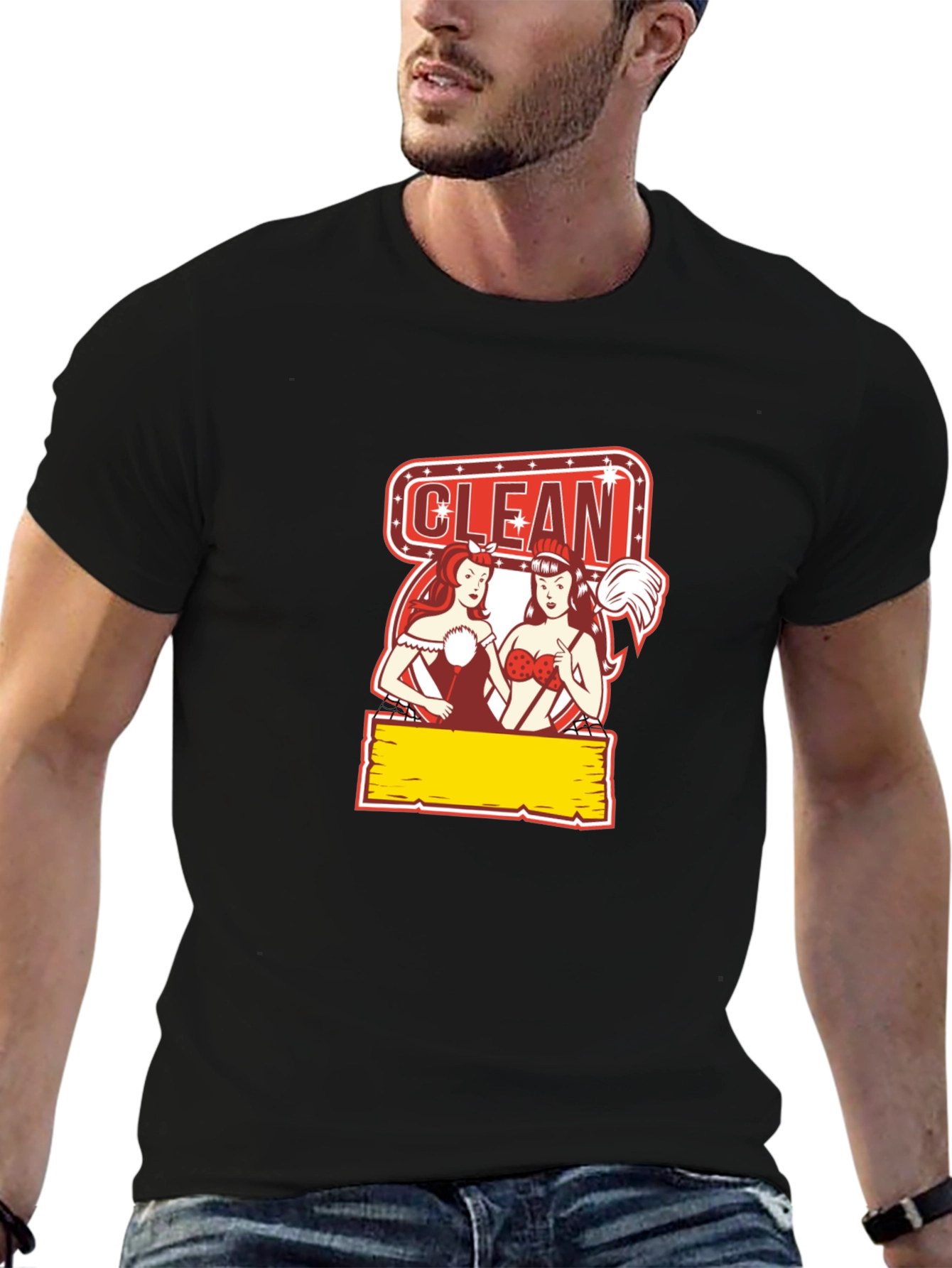 Funny Clean Pin-Up T-Shirt