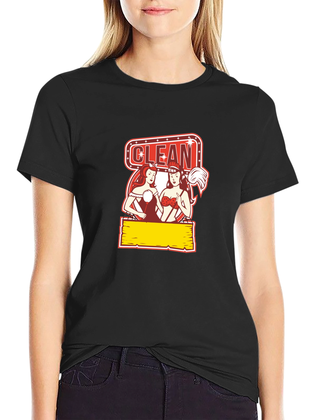 Funny Clean Pin-Up T-Shirt
