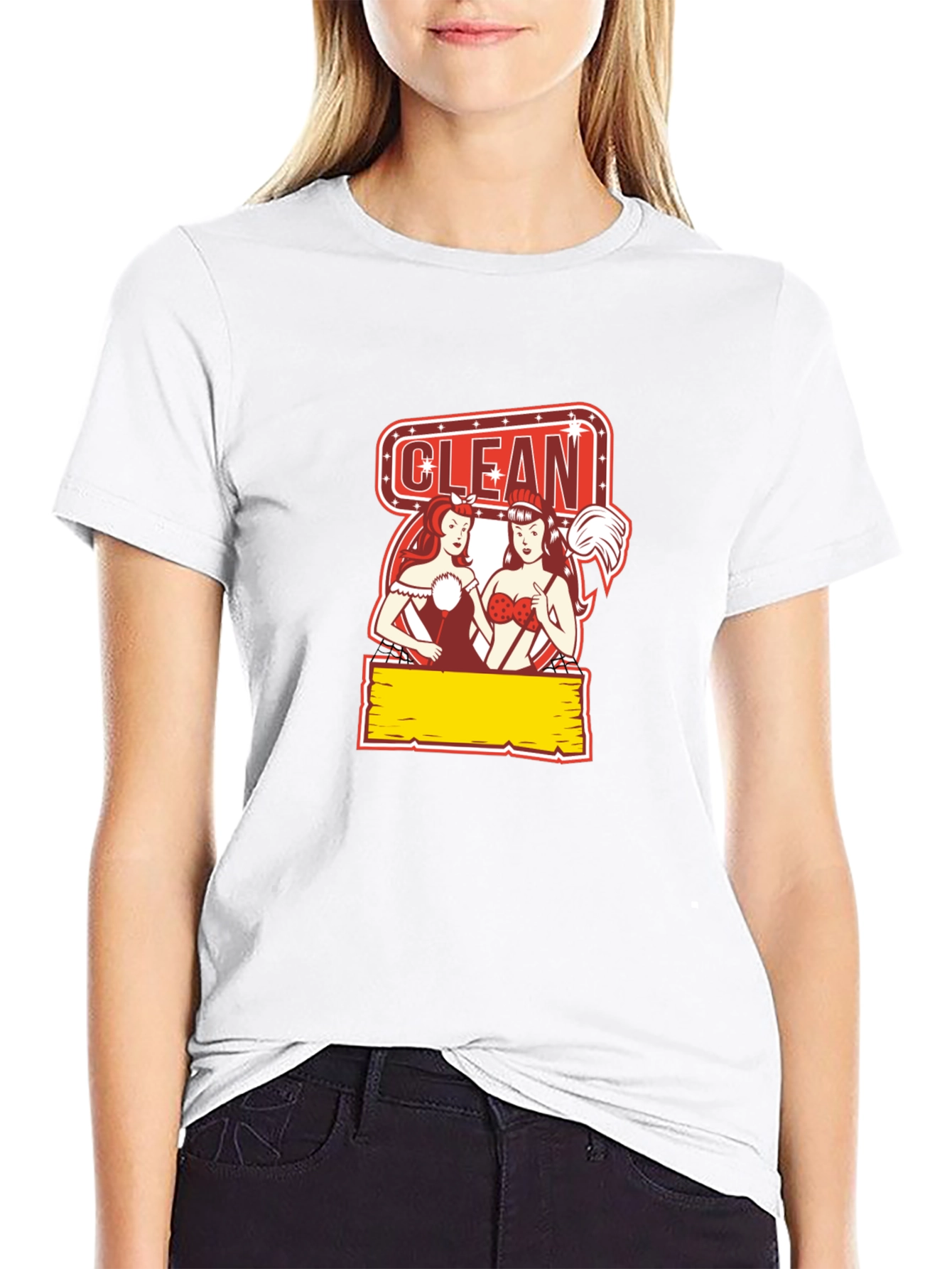 Funny Clean Pin-Up T-Shirt