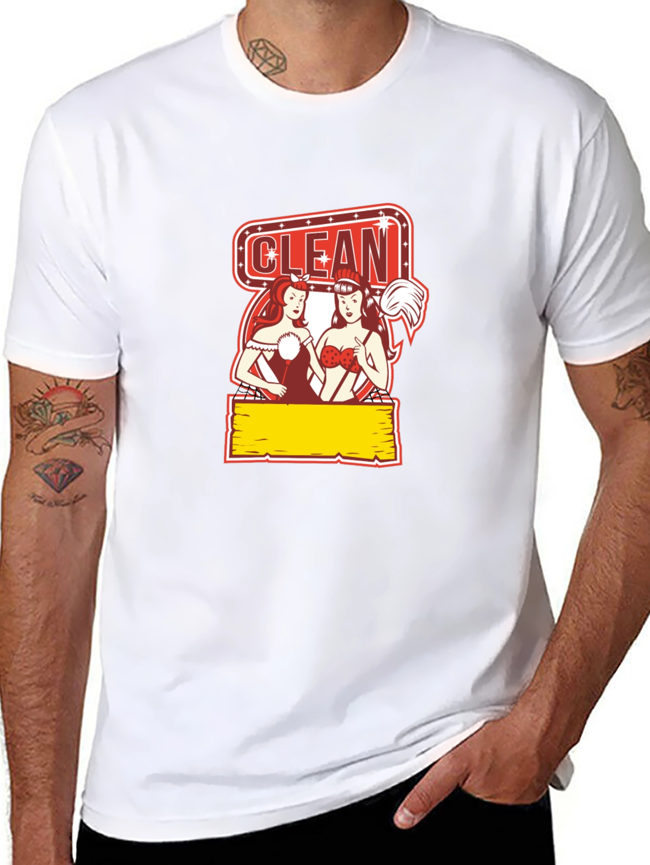Funny Clean Pin-Up T-Shirt