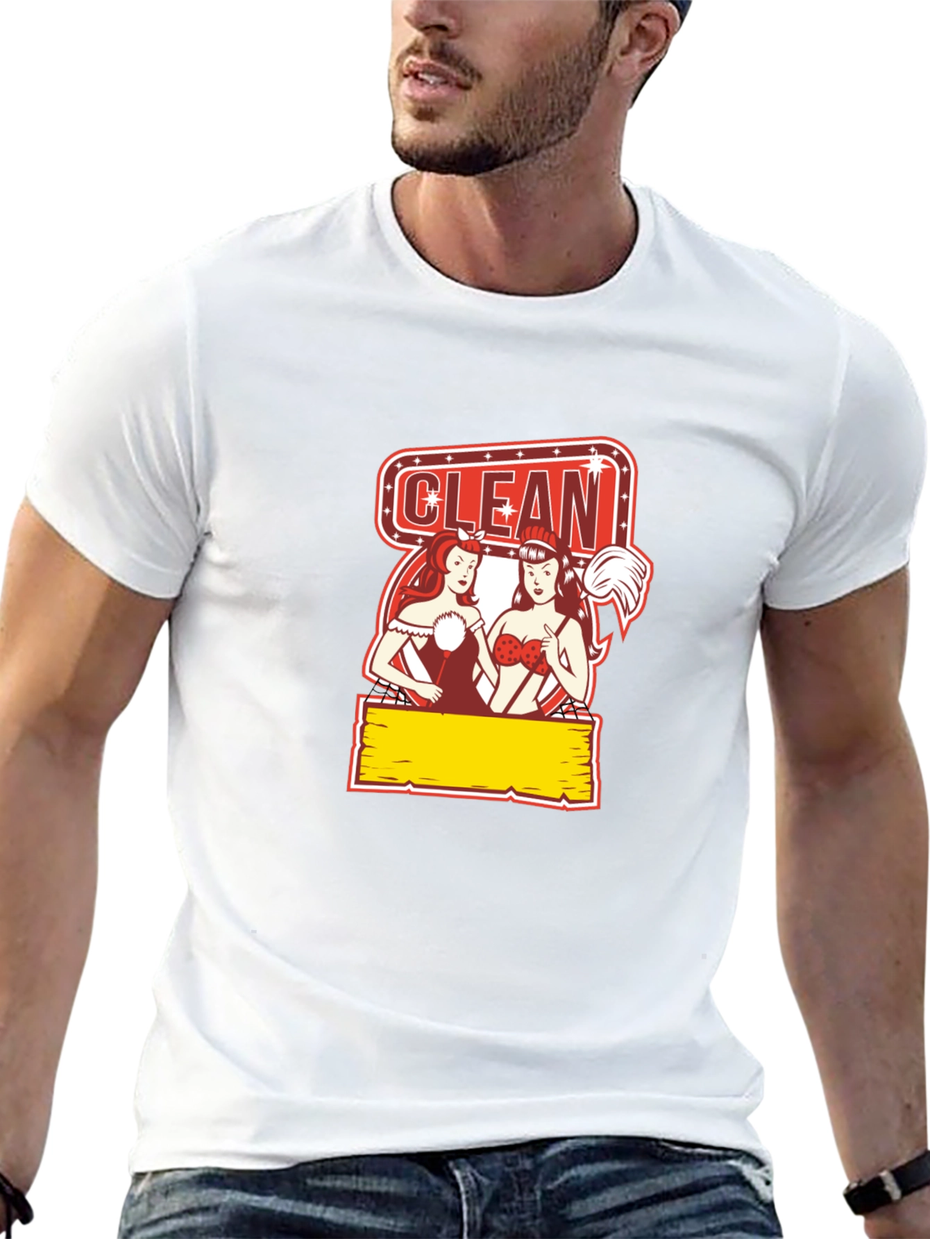 Funny Clean Pin-Up T-Shirt
