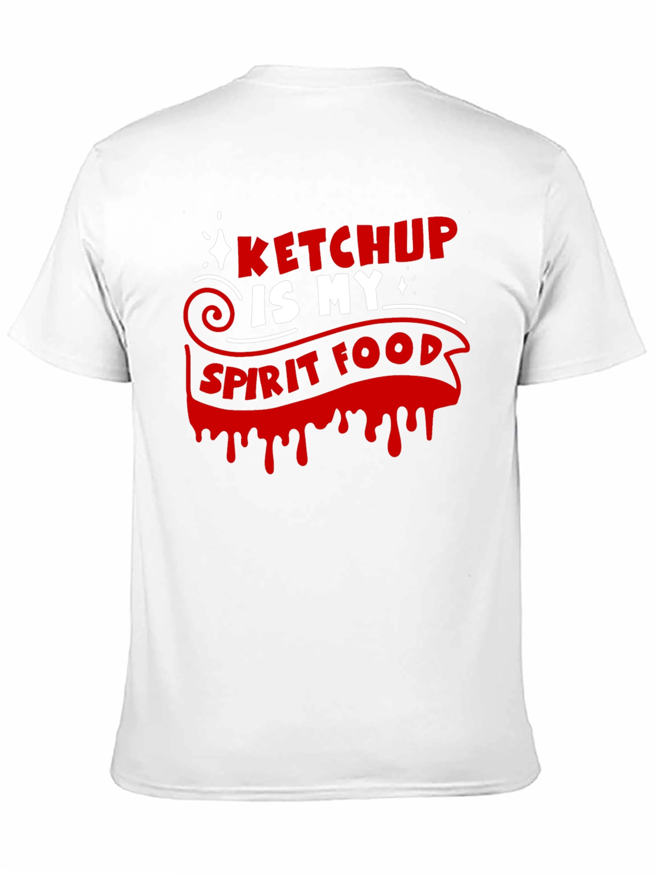 Ketchup Is My Spirit Food Black Graphic Tee