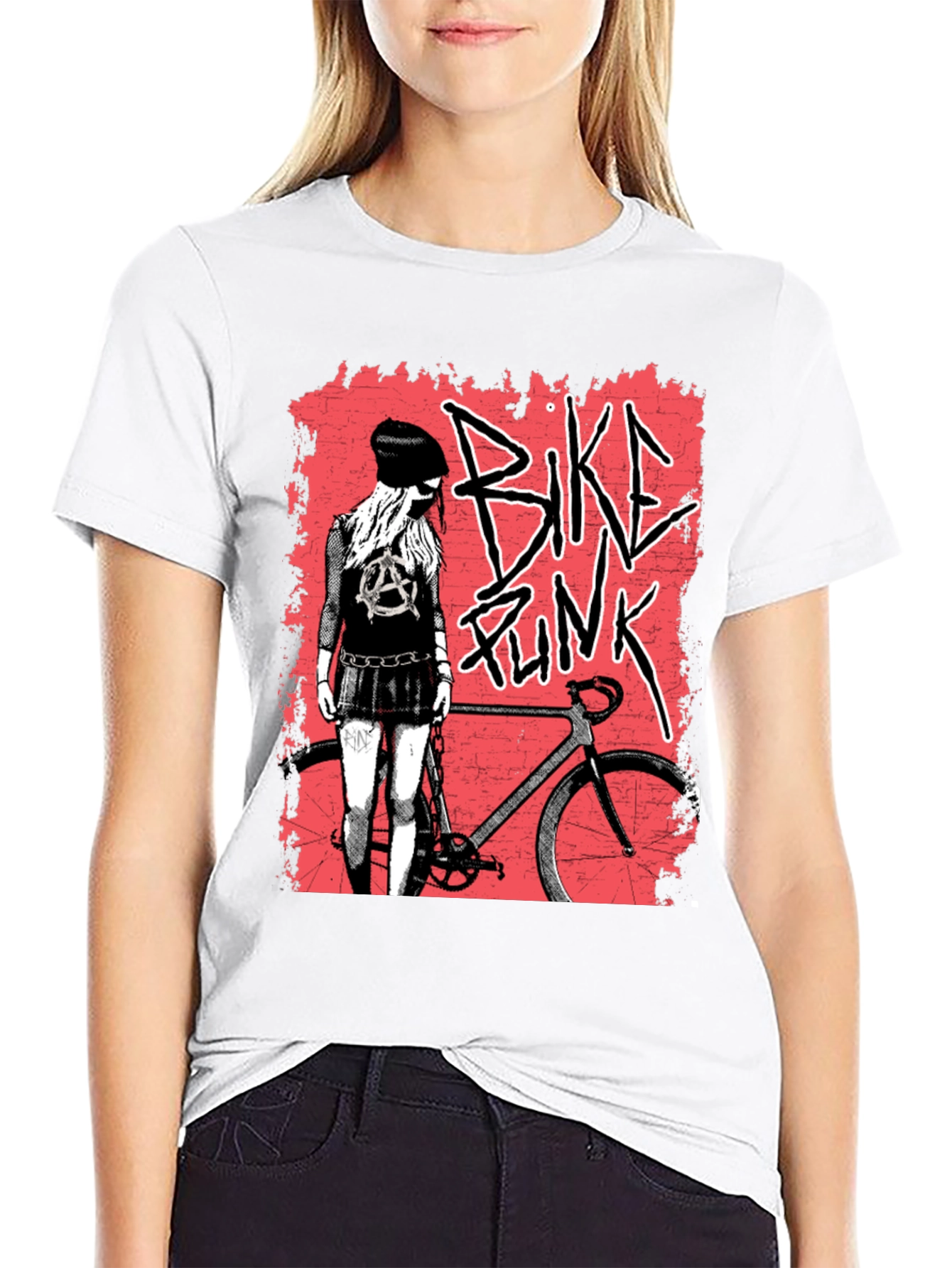 Bike Punk Graphic Tee - Black Unisex Shirt