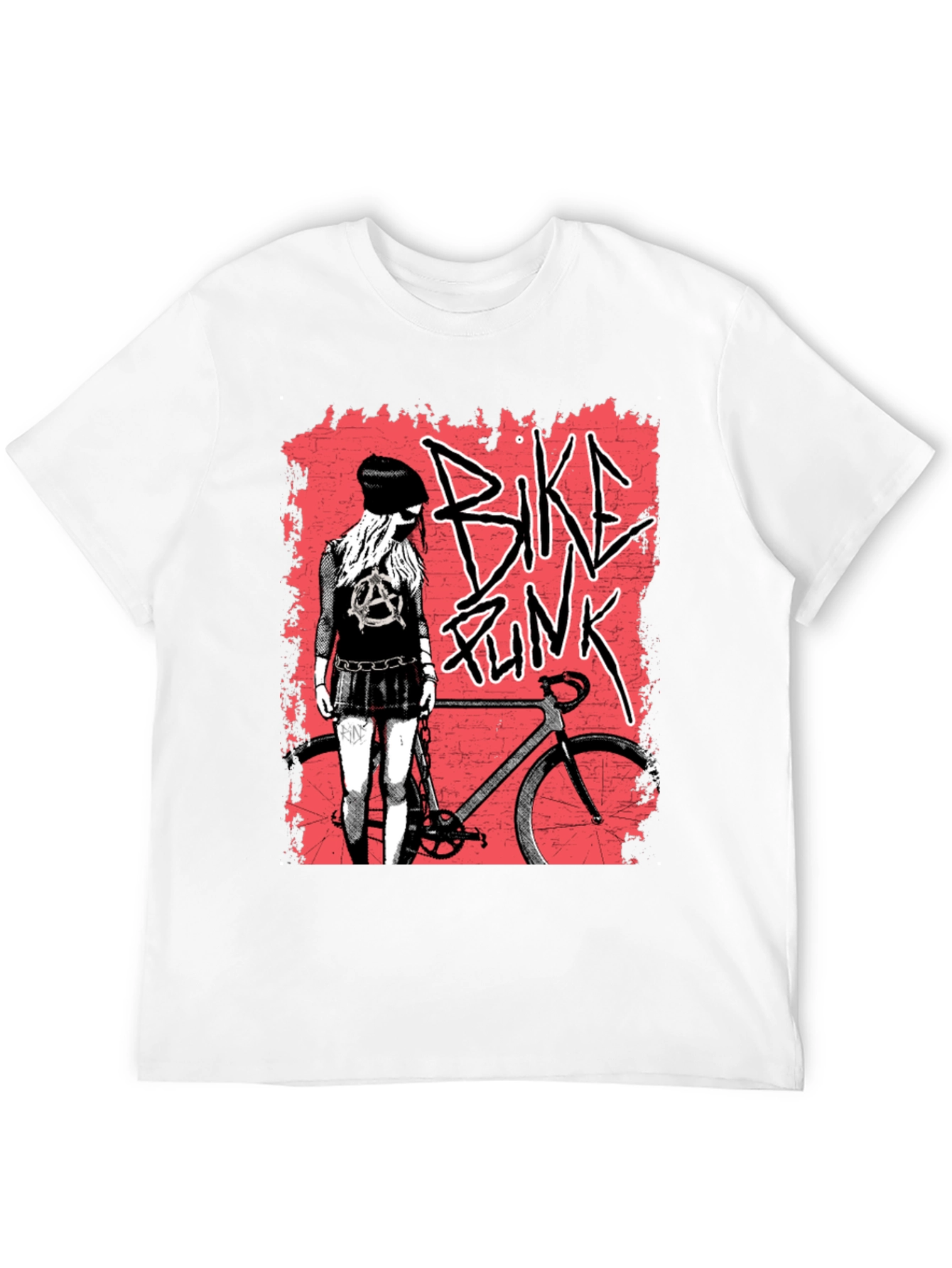 Bike Punk Graphic Tee - Black Unisex Shirt