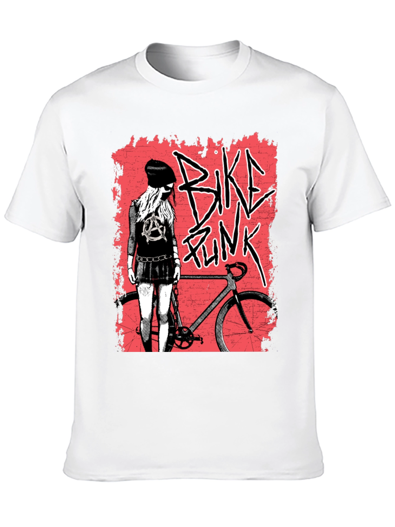 Bike Punk Graphic Tee - Black Unisex Shirt