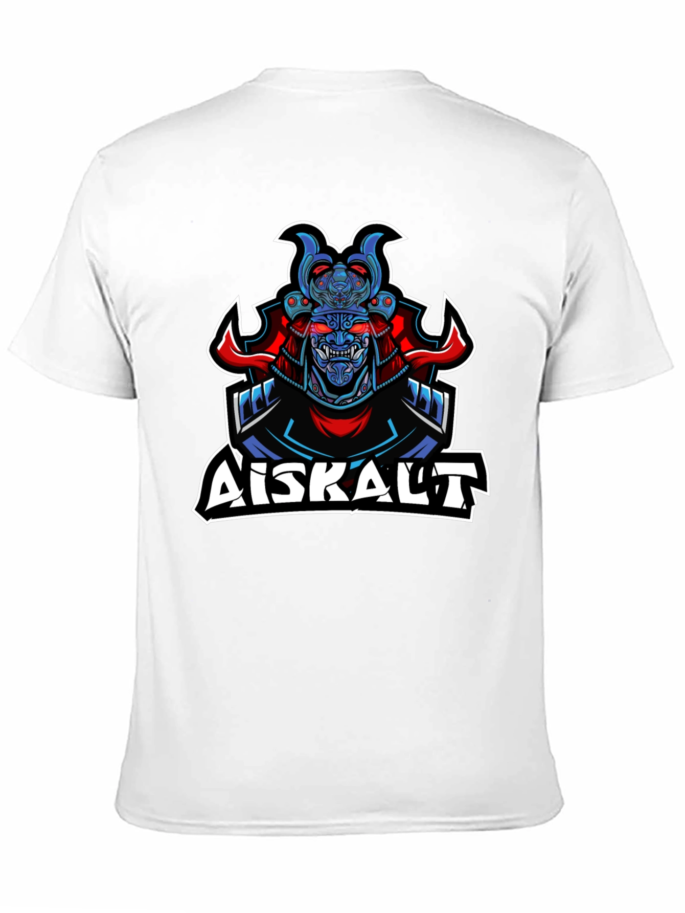 Samurai Graphic Print Black T-Shirt