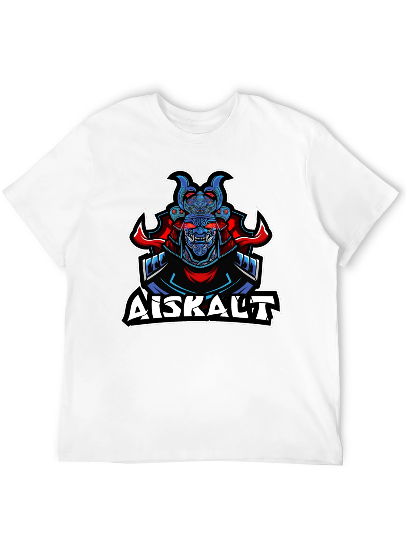Samurai Graphic Print Black T-Shirt